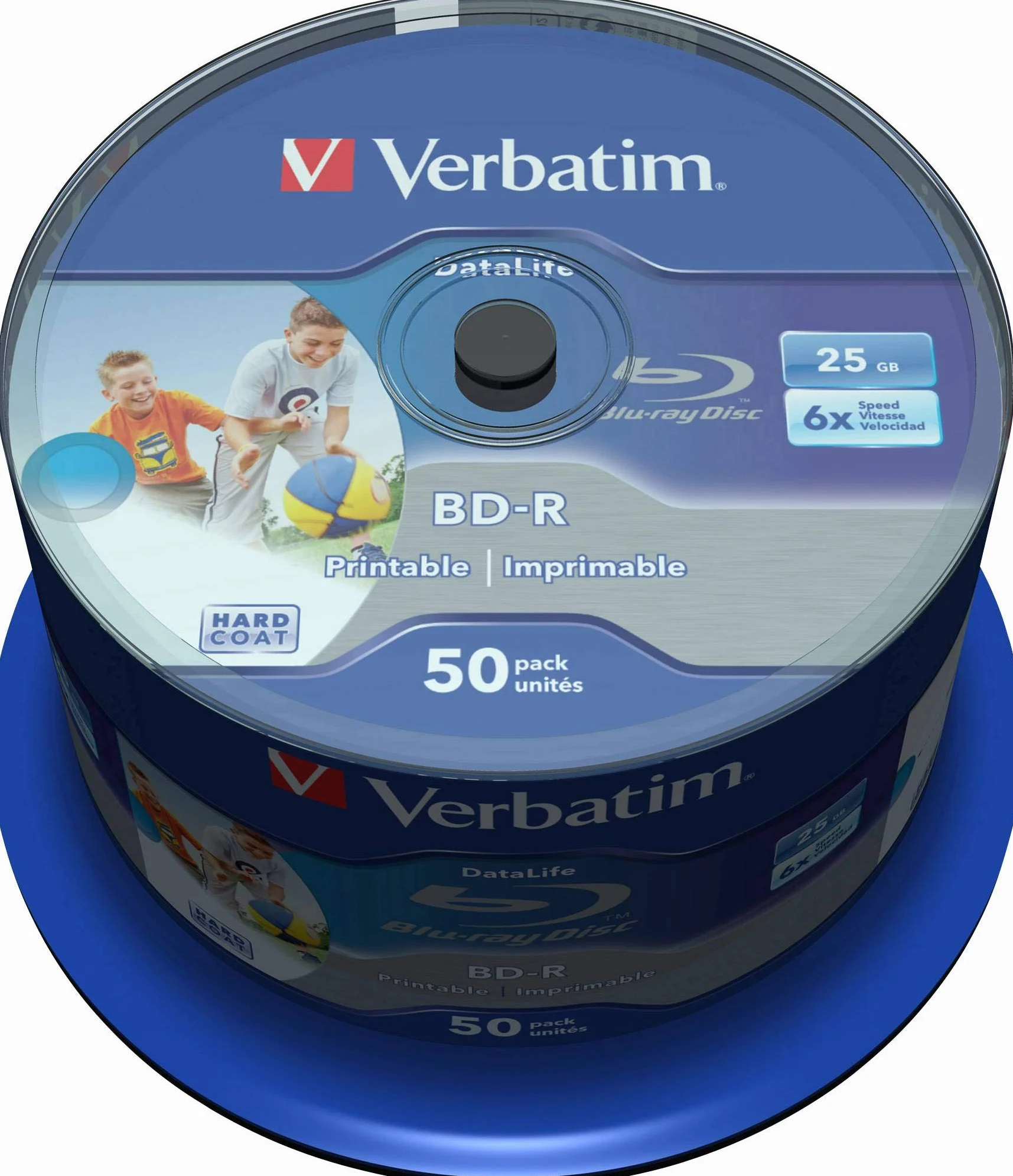 BD-R Blu Ray 25GB Verbatim PRINTABLE stampabili 50 pezzi