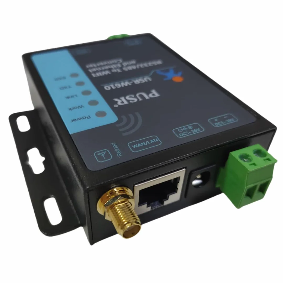 USR-W610 Wireless Converter Serial to WiFi Ethernet Converter RS485/RS232 WiFi Serial Server Support Modbus Gateway Realizza dati seriali e pacchetto dati TCP/IP Trasmissione trasparente