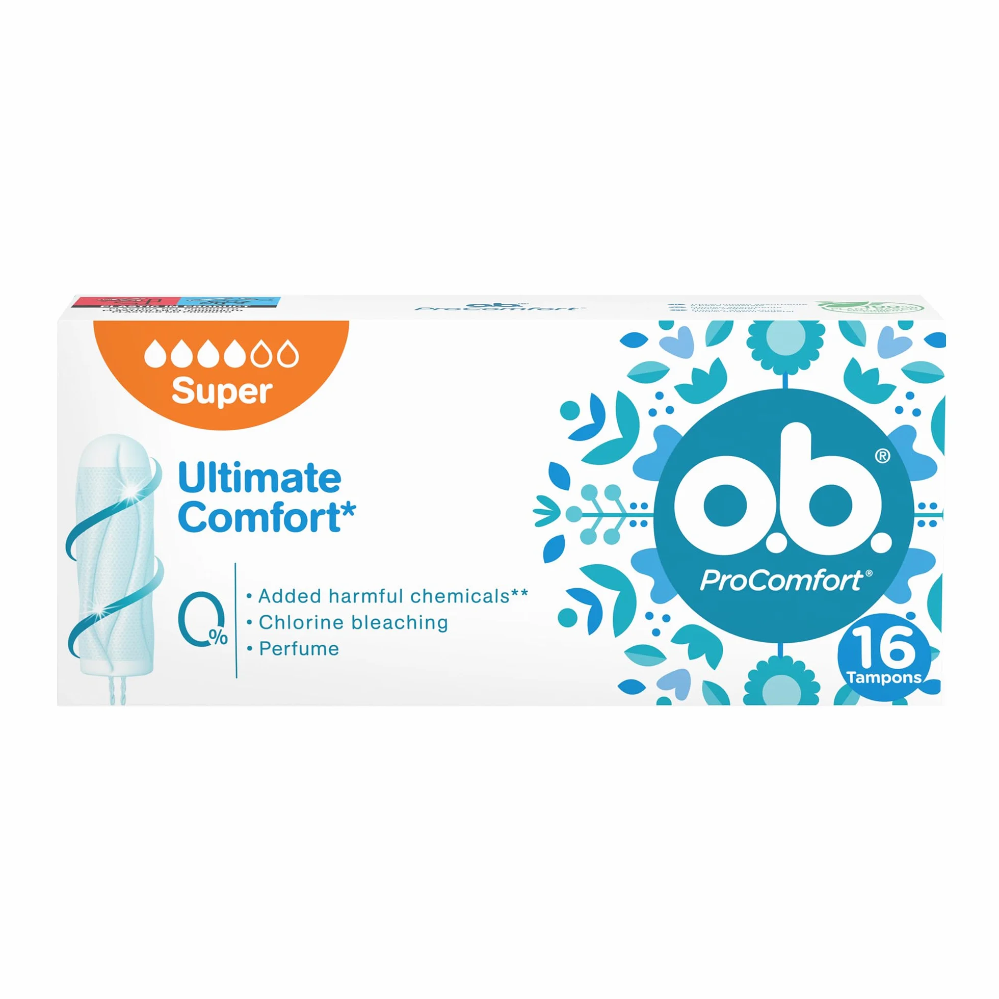 o.b. Assorbenti Interni ProComfort Super, 16 Pezzi