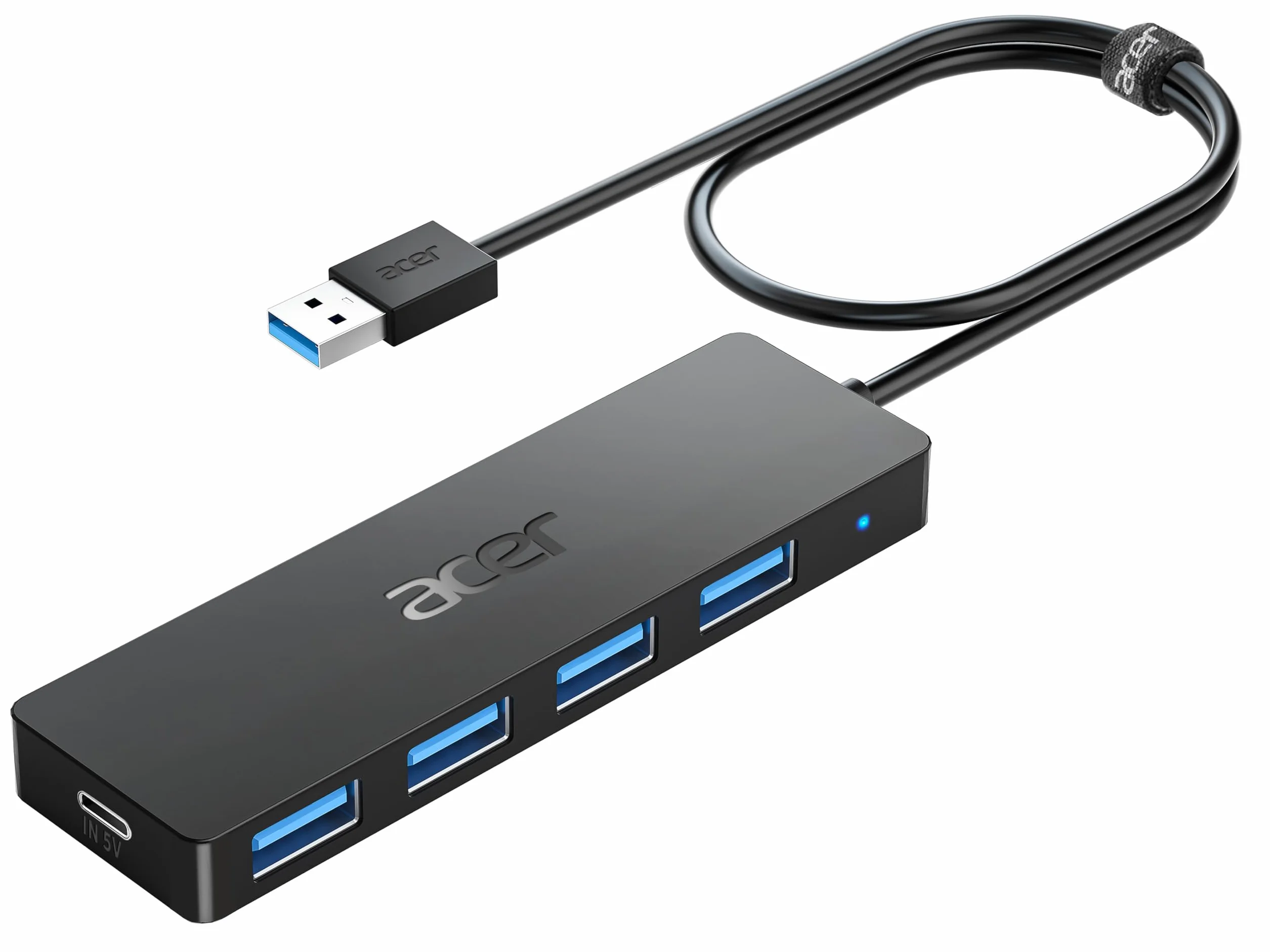 Acer Hub USB 3.0 5 Porte 5Gbps Sdoppiatore Multi USB Adattatore Alta Velocità