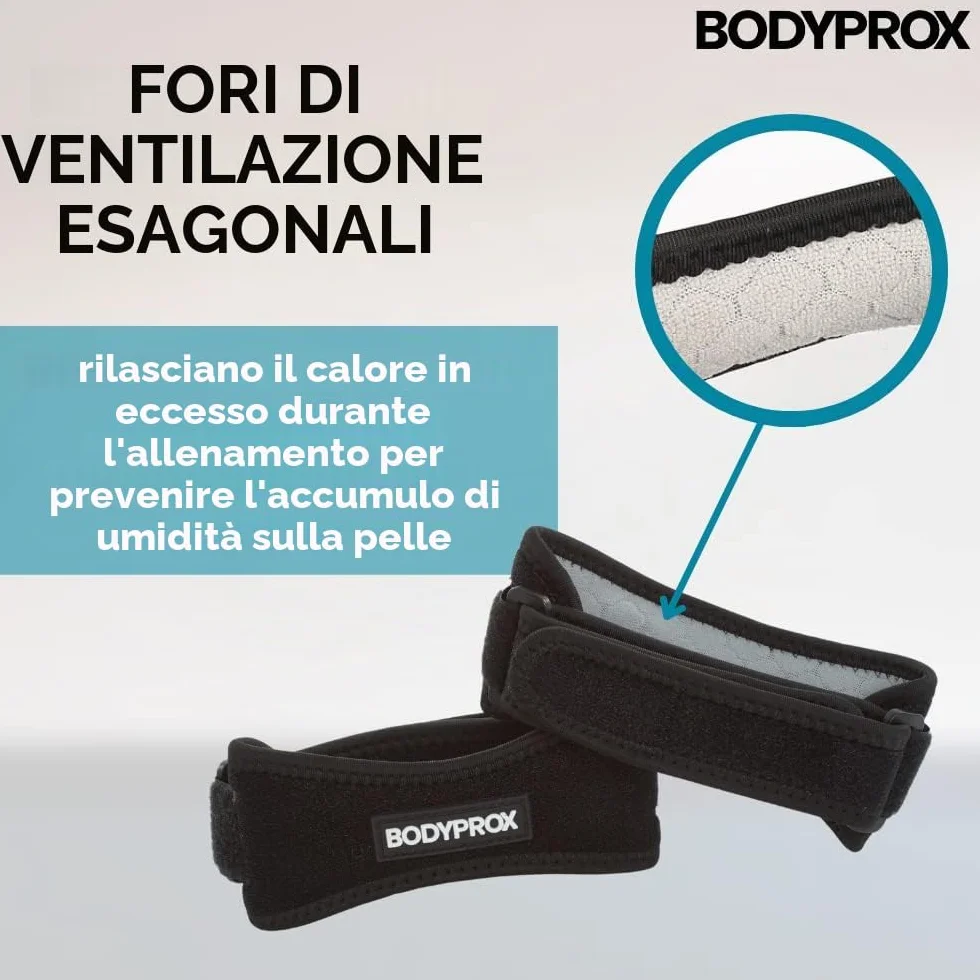 Cinturino al ginocchio per tendinite rotula 2 pezzi supporto antidolorifico escursionismo calcio basket corsa tennis