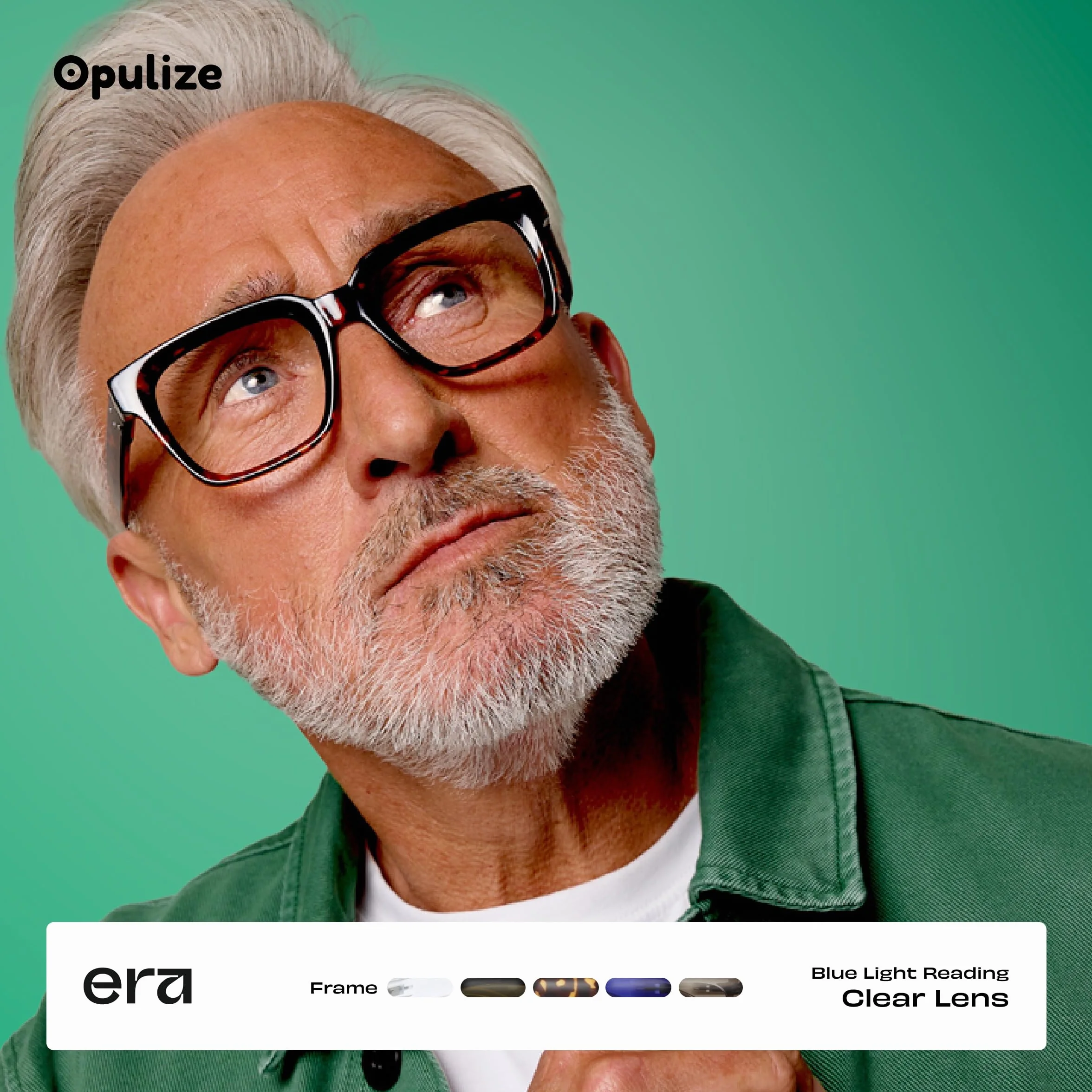 OPULIZE ERA Occhiali luce blu donna uomo Antiriflesso Antibagliore Protezione UV Oversize Rettangolare Nero Lenti Trasparenti