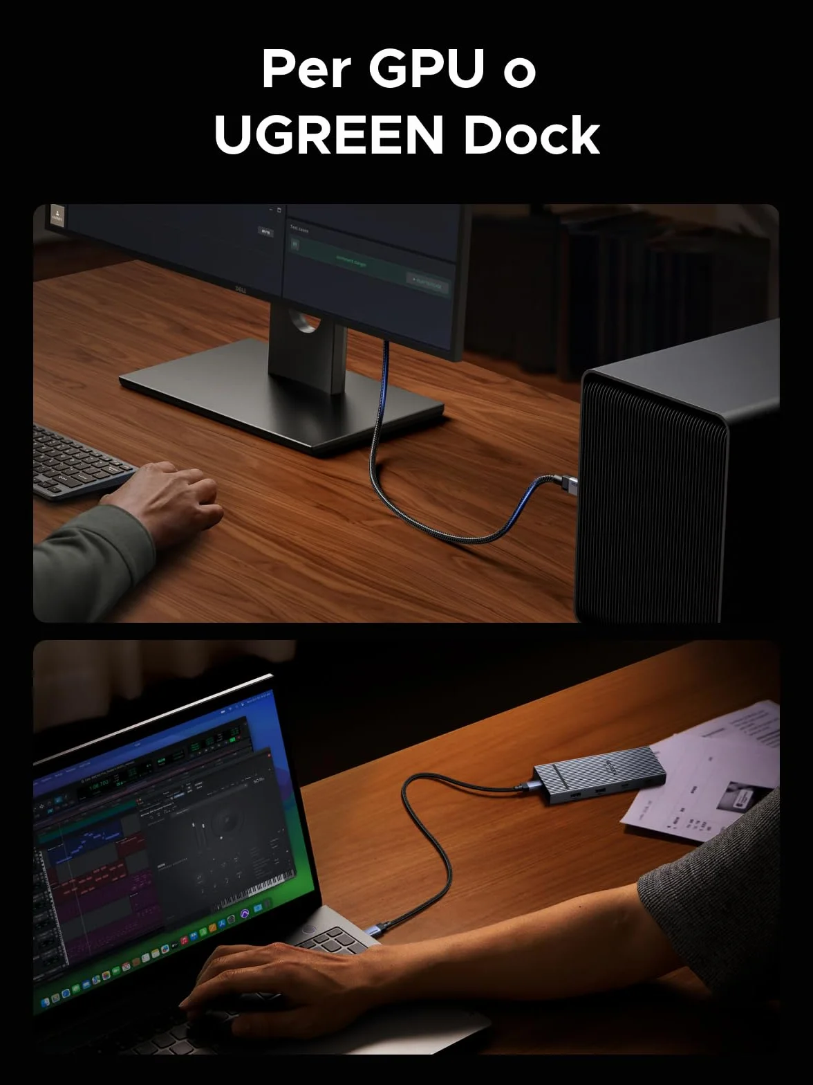 UGREEN Cavo USB C Video 8K@60hz, USB4 GEN3 40Gbps, 240W Ricarica Rapida PD 3.1, Compatibile con Macbook Air, HP, ASUS, iPhone 17 Pro Max Air/16/15 Pro Max, Galaxy S26/S25 Ultra, Monitor. 1M
