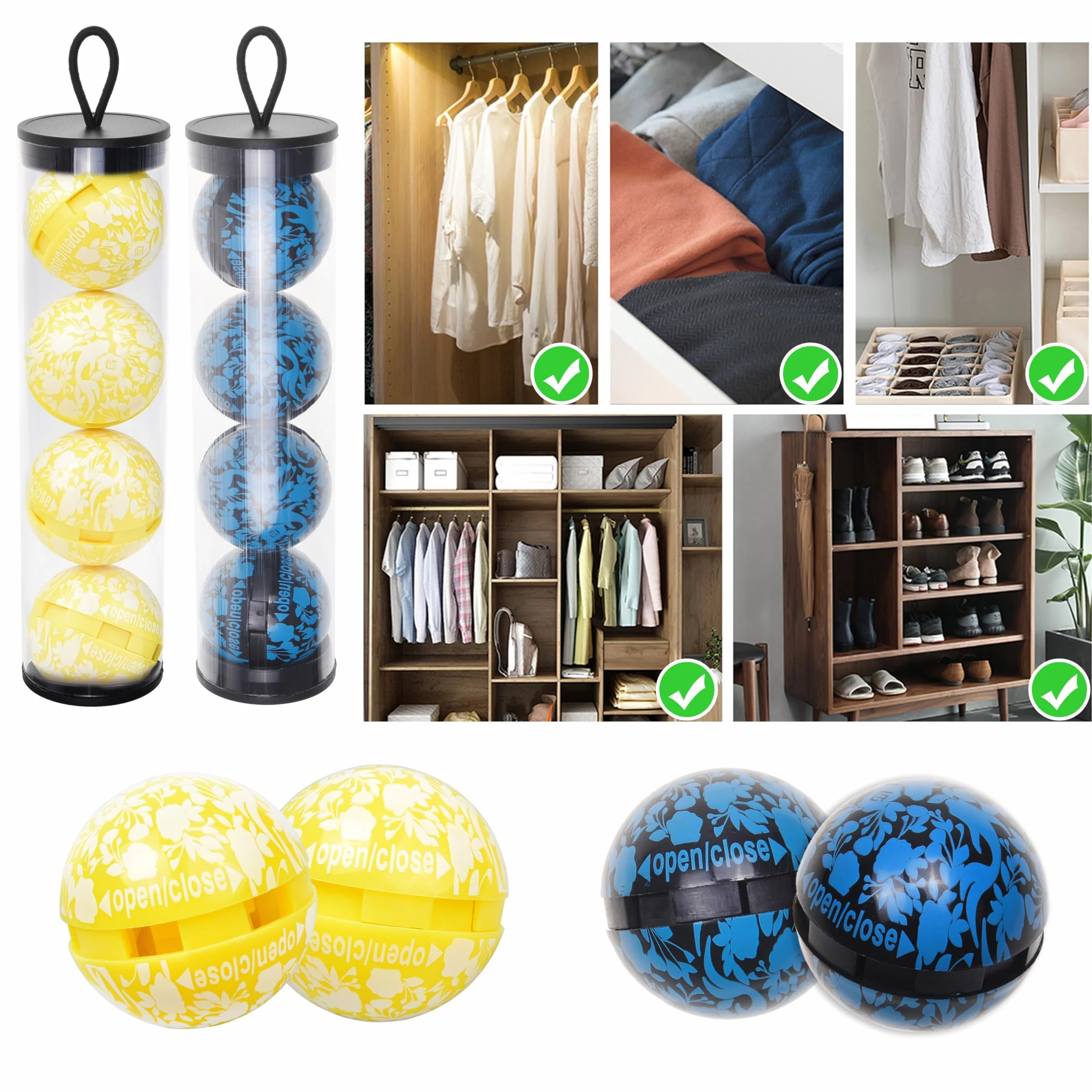 Palline Deodoranti per Scarpe Eco-Fused Pacco da 8 Neutralizza Odore Sudore