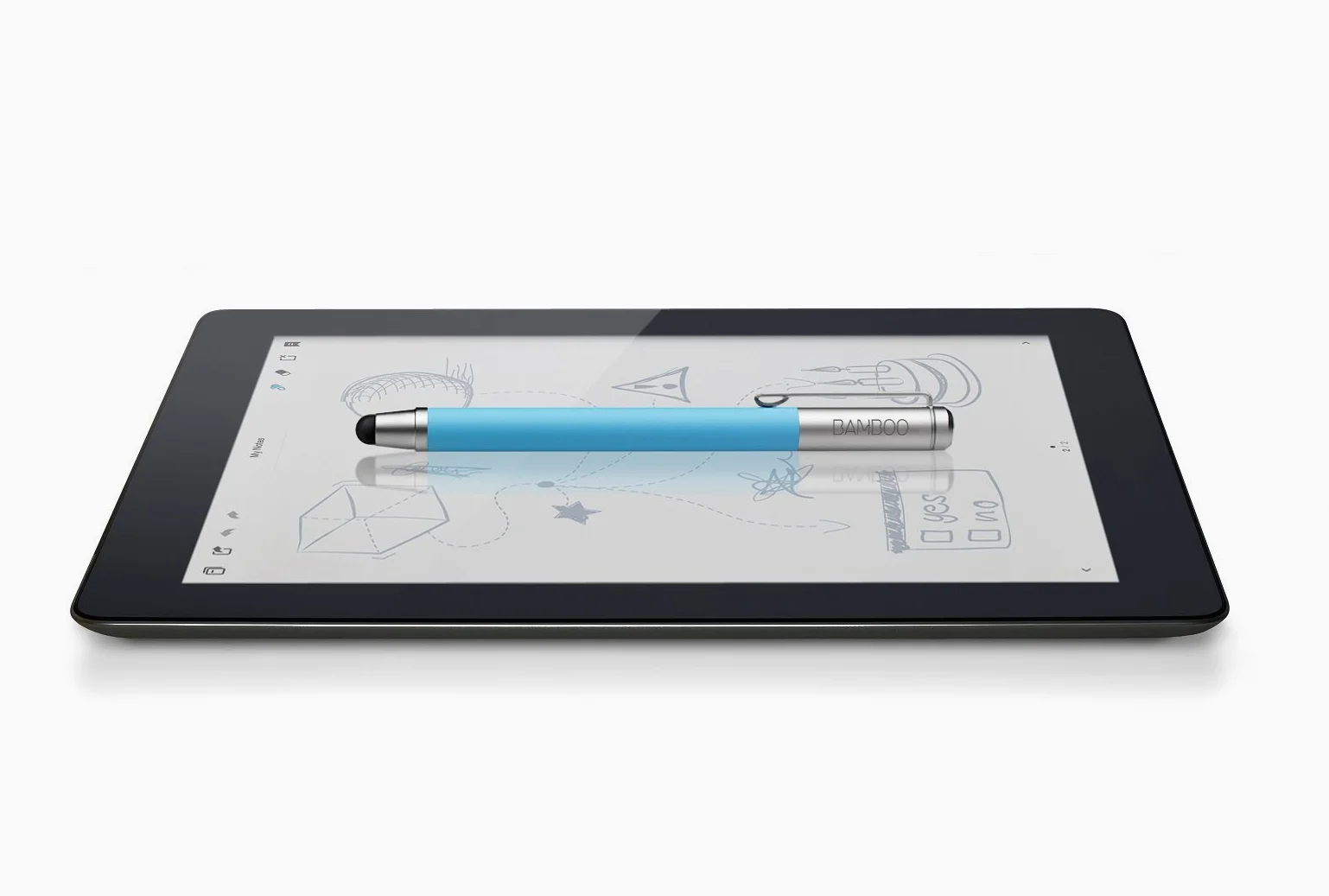 Wacom Bamboo Stylus Solo - CS-100- Penna per iPad e tablet - Bianco [Vecchio Modello]