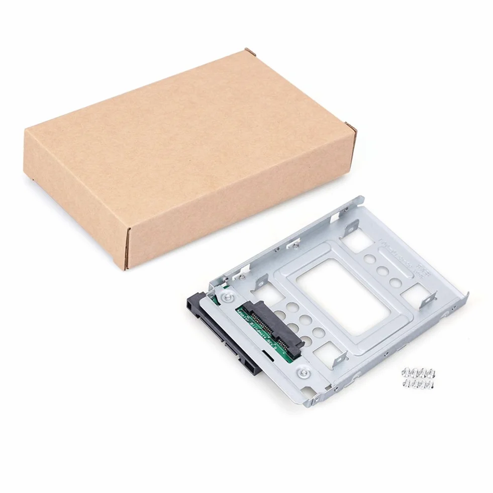 Confezione di 2 RGBS 2,5" SSD da 3,5" SATA Hard Disk Drive HDD adattatore caddy Tray Cage Hot Swap Plug converter supporto compatibile con tutti i 3,5" SATA/SAS Caddie vassoi per HP Dell IBM Lenovo