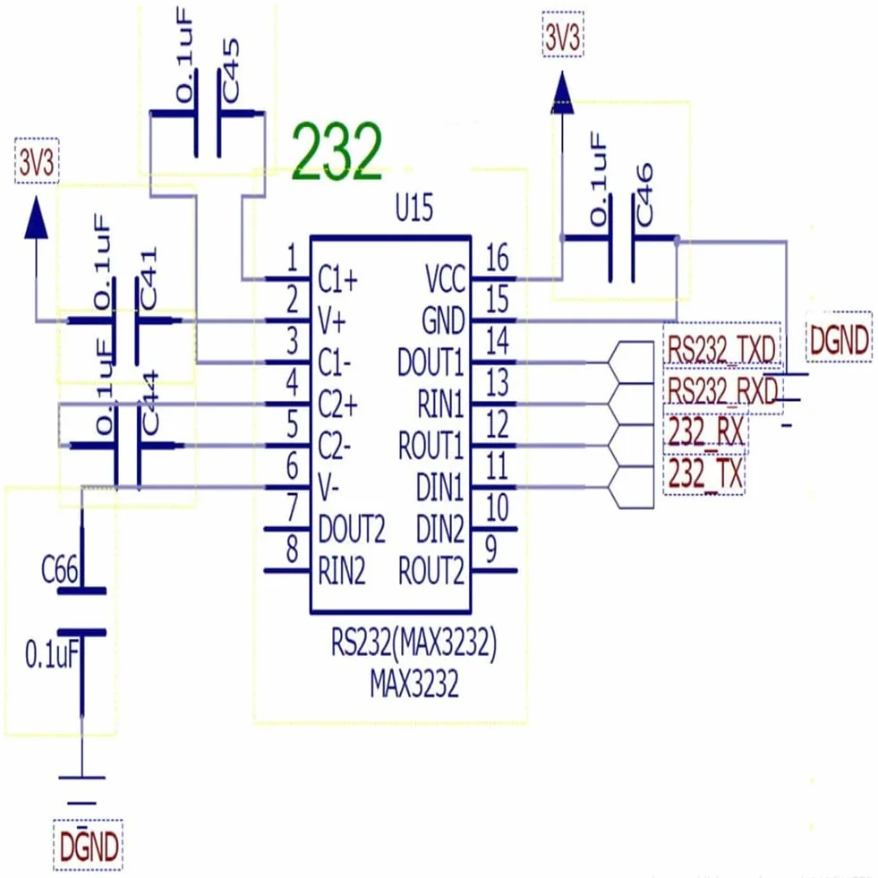 PENGLIN 5 pezzi MAX3232 3,3 V a 5 V DB9 maschio RS232 seriale da Prot a TTL convertitore radice connettore per Arduino Raspberry Pi e microcontrollore
