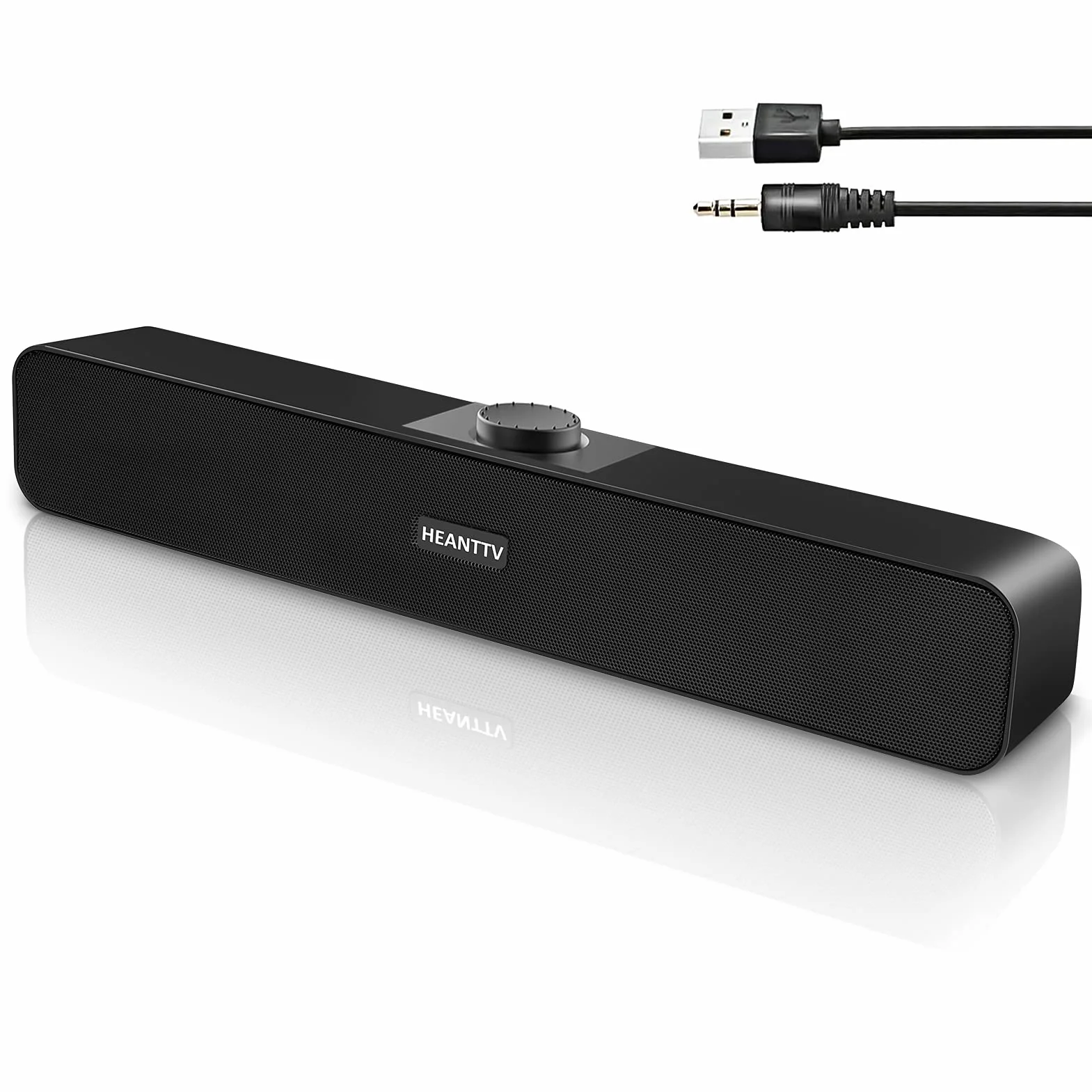 HEANTTV Altoparlanti per Computer USB Stereo Desktop Speakers (USB+3.5mm)