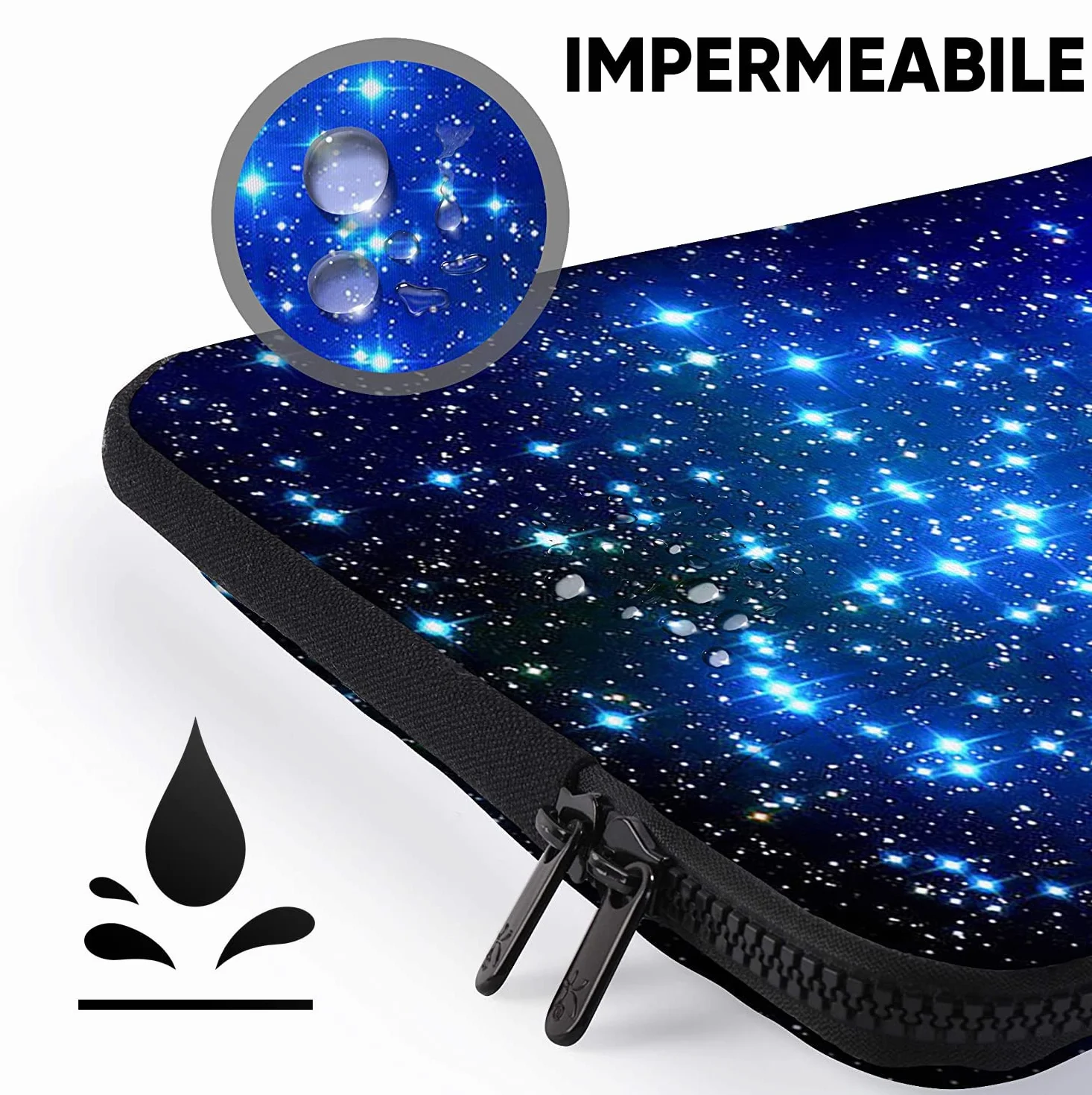SIDORENKO - Borsa in Neoprene per Notebook Borsa a Tracolla per PC Portatili Laptop Sleeve Case 15-15.6 Pollici/MacBook Air/MacBook PRO con Manici e Tracolla Tasche per Accessori