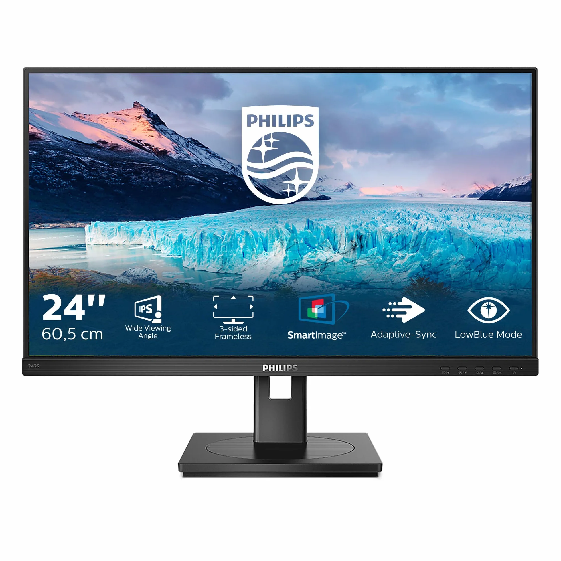 Philips 242S1AE Monitor FHD 24 Pollici Regolabile Altezza Nero