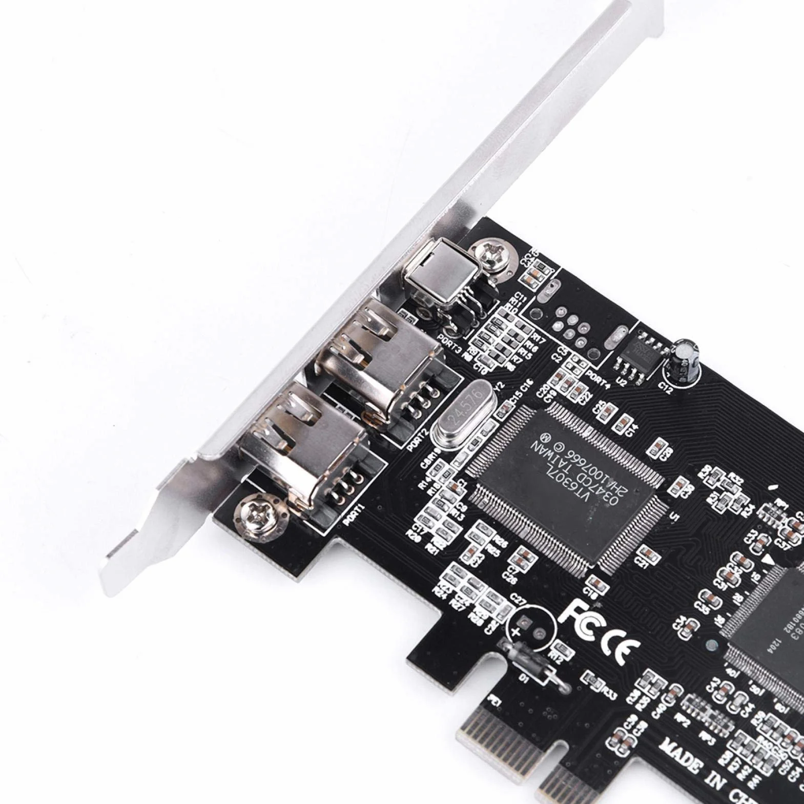 Scheda PCIE FireWire, PCI-E PCI Express FireWire 1394a Scheda Controller IEEE 1394 con Cavo Firewire per 10/8/7 / Vista/XP / 2000 / Me / 98SE