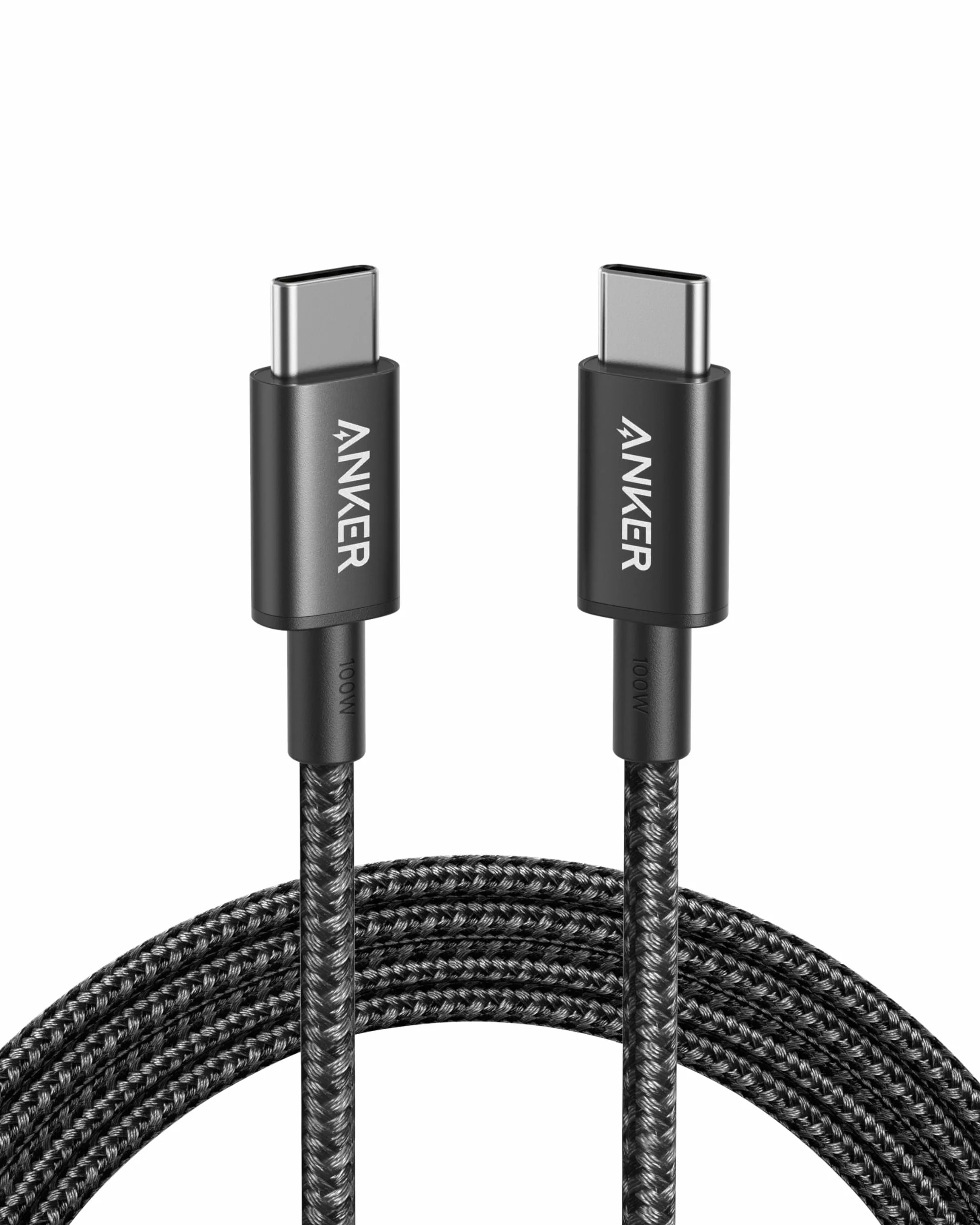 Anker Cavo USB C 100W 333 Type C Ricarica Rapida 1,8m per iPhone 16 Pro Max MacBook Pro iPad Pro Galaxy S21