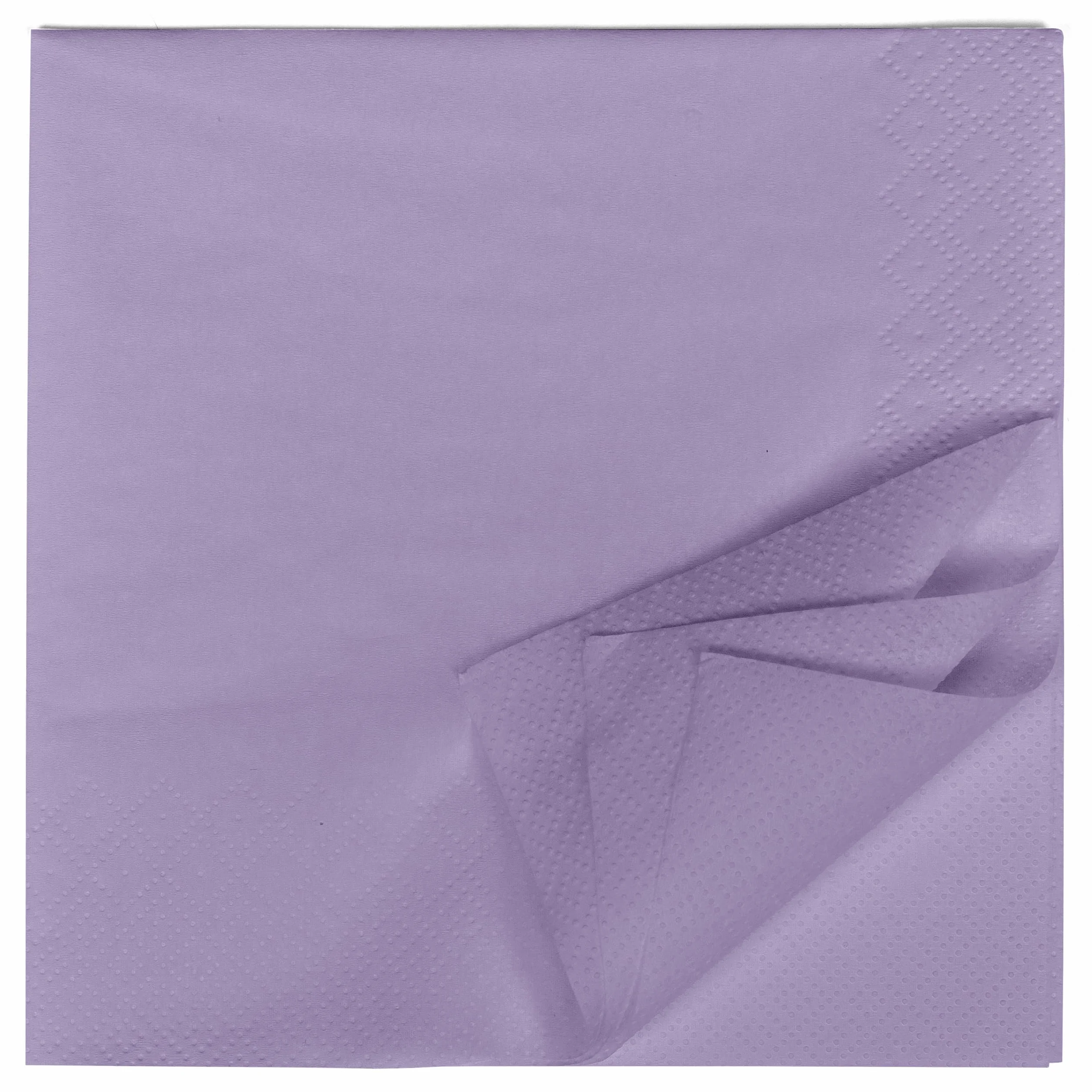 HEKU 100 tovaglioli in tinta unita, 3 strati, 33 x 33 cm, confezione da 5, lilla