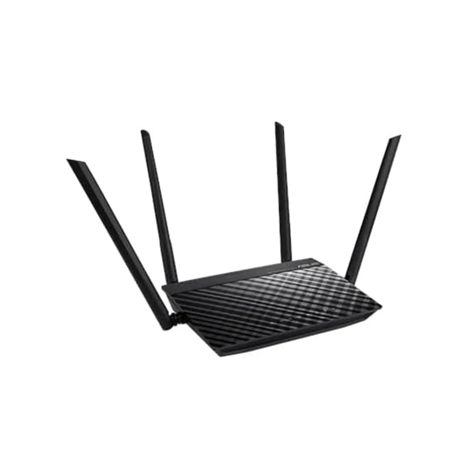 ASUS RT-AC1200 V2, Router a Doppia Banda, Per Modem Operatore e ONT, Nero | Wi-Fi 802.11ac, Velocità di 300 (2,4 GHz) + 867 Mbps (5GHz), Quattro Antenne, Parental Control e ASUS Router App