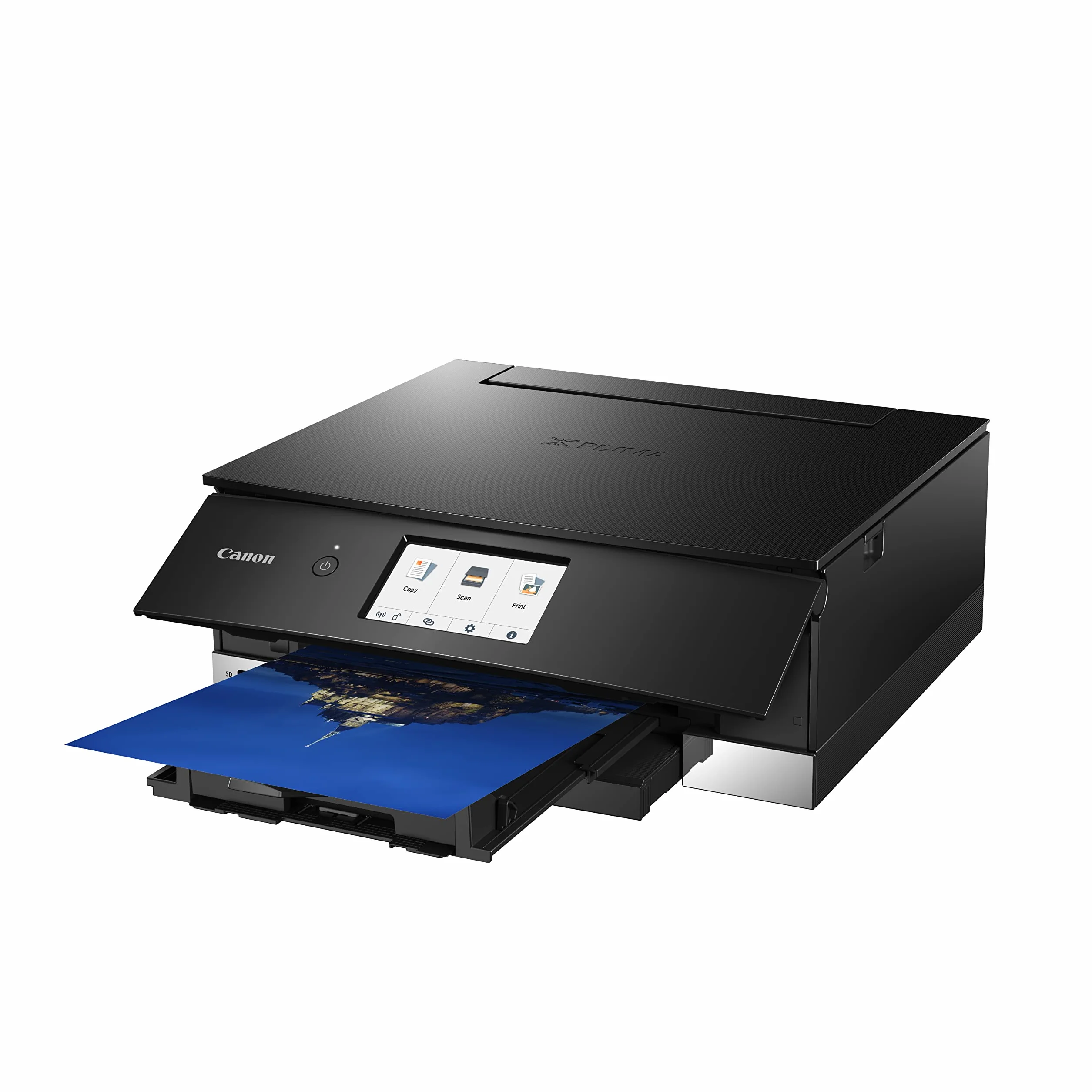Canon Pixma Ts8350A Stampante Fotografica Inkjet Multifunzione 3-1 Wireless Con 6 Cartucce, Nera
