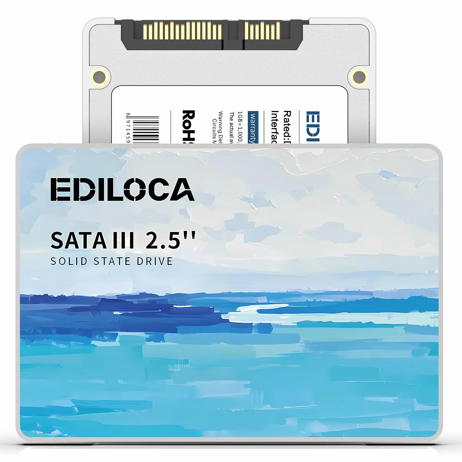 Ediloca 256GB SSD Interno 2.5" SATA III 6Gb/s, 3D NAND SATA Unità a Stato Solido Velocità fino a 400/300 MB/s, SA TA SSD Lettura/Scrittura Rapida per PC e Laptop, Solid State Drive(ES580E)