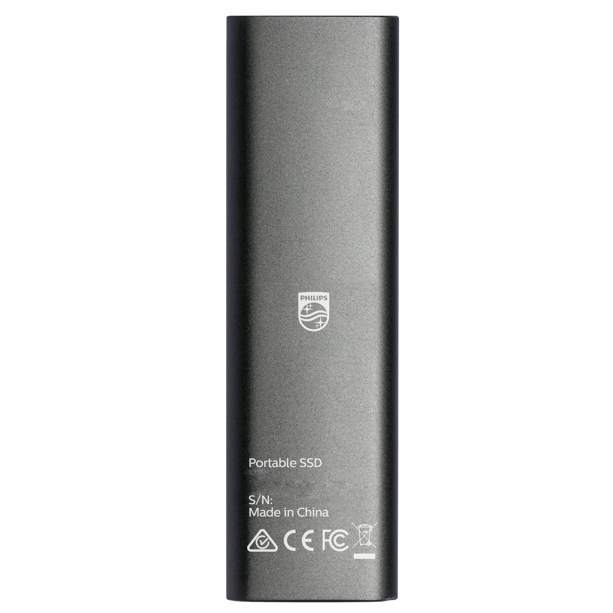 Philips SSD esterno portatile 2TB - Ultra Slim SATA Ultra Speed USB-C, velocità di lettura fino a 550 MB/s, alluminio