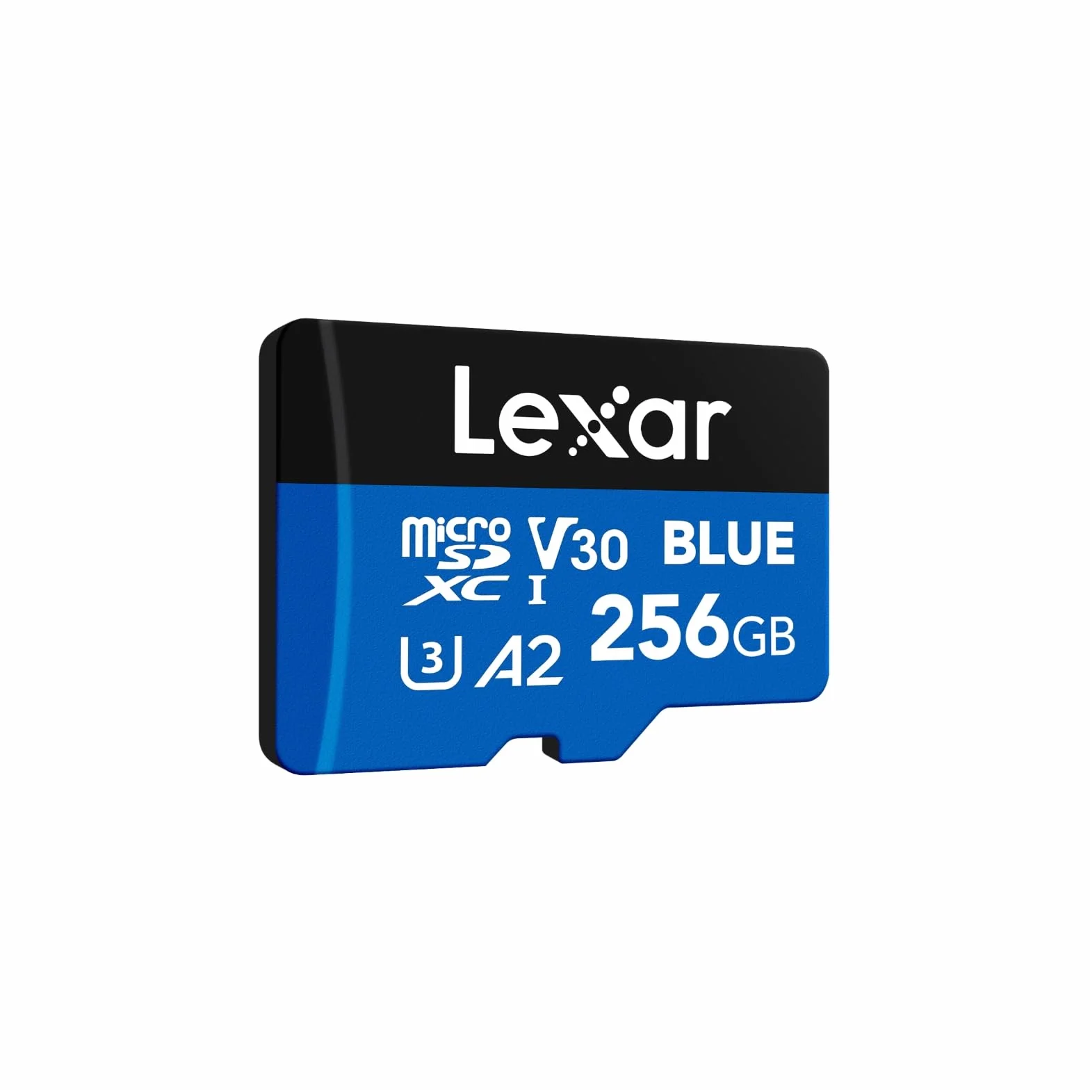 Lexar Blue Scheda Micro SD 256GB, MicroSDXC UHS-I C10 U3 V30 A2, 160 MB/s Lettura, 4K Video