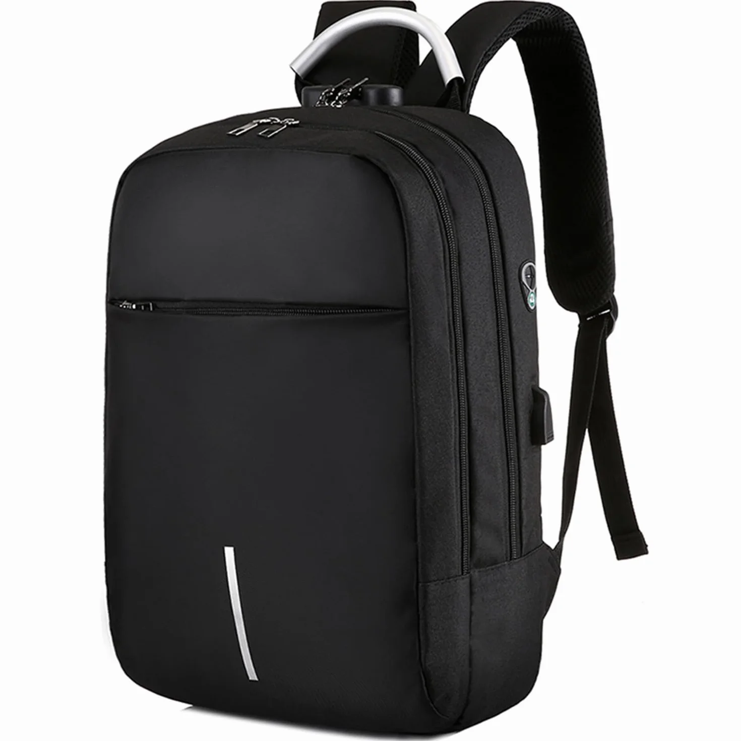 Mixroom Zaino Porta PC Antifurto per Computer Portatile Laptop Lavoro Borsa Notebook Fino 15" con Attacco USB e Foro Auricolare Z4