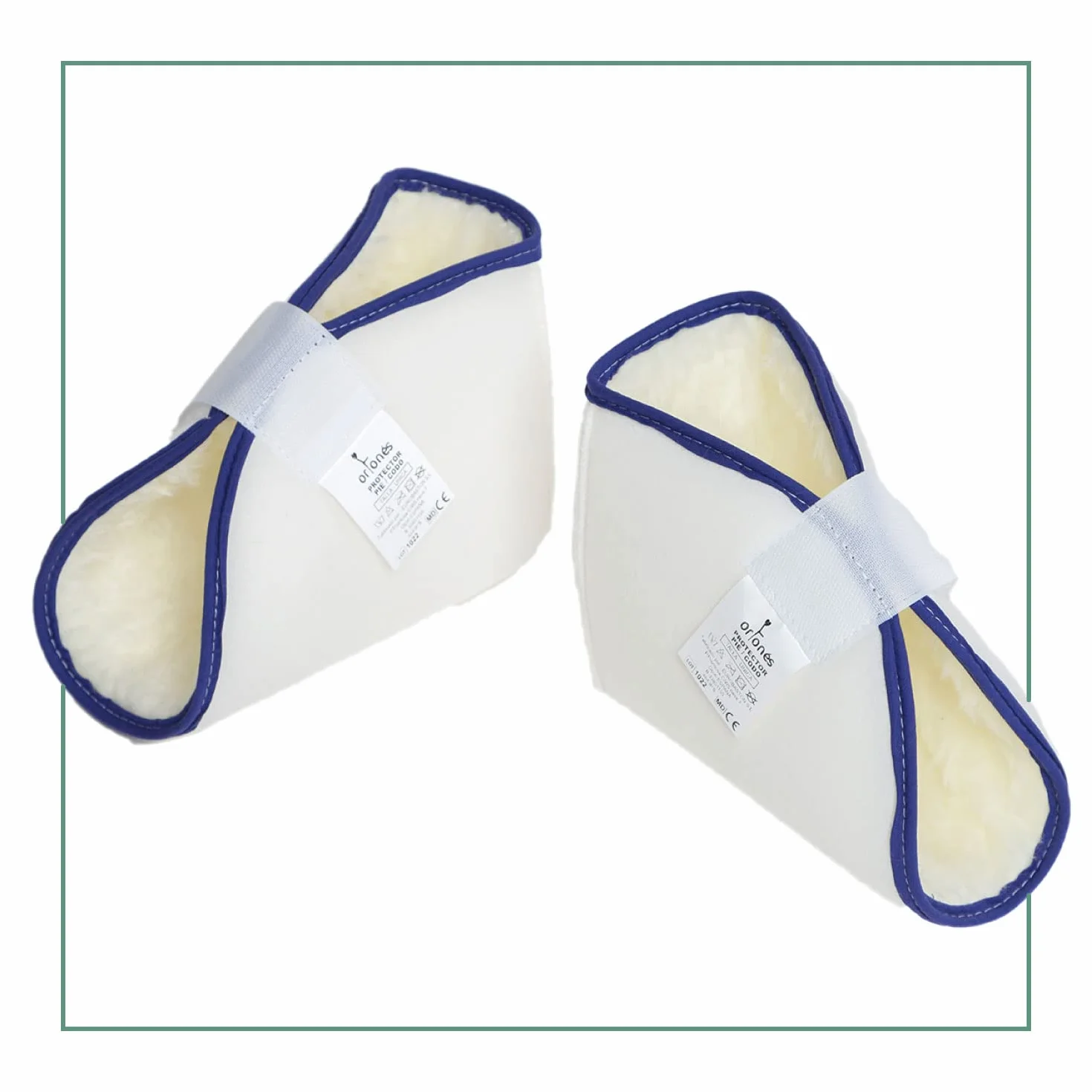 Talloniere Antidecubito Coppia Protettori Tallone Piede Gomito Prevenzione Piaghe Ulcere Pressione Bianco