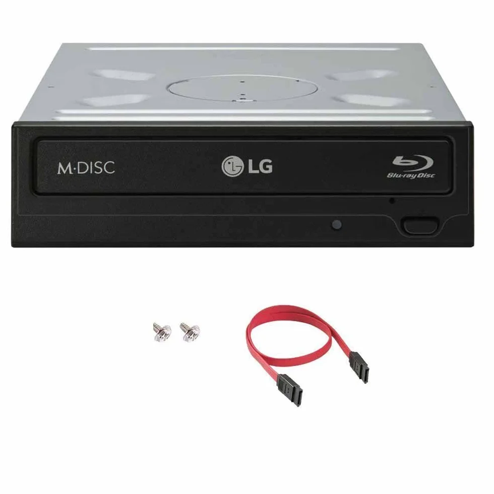 LG 16X Blu-ray Disc M-CD DVD BDXL BD Bluray Burner con 3pk GRATIS Mdisc BD + Cavi e viti di montaggio WH16NS40