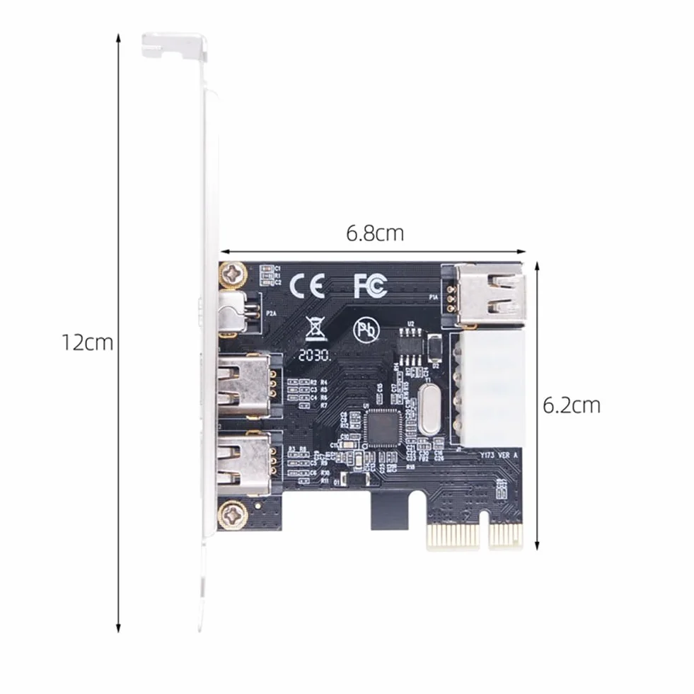 Scheda di Acquisizione Video HD DV PCI-e 1 X 1394 A 4 Porte Scheda Firewire 800/400/200/100Mbps Supporta Hot-Swapping per Desktop