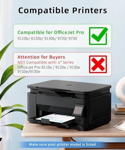 Cartucce 937XL con chip compatibili con HP 937 EvoMore 937E 937XL per HP OfficeJet 9110b 9130b 9120b 9117b 9720 9730 cartucce nero e colori