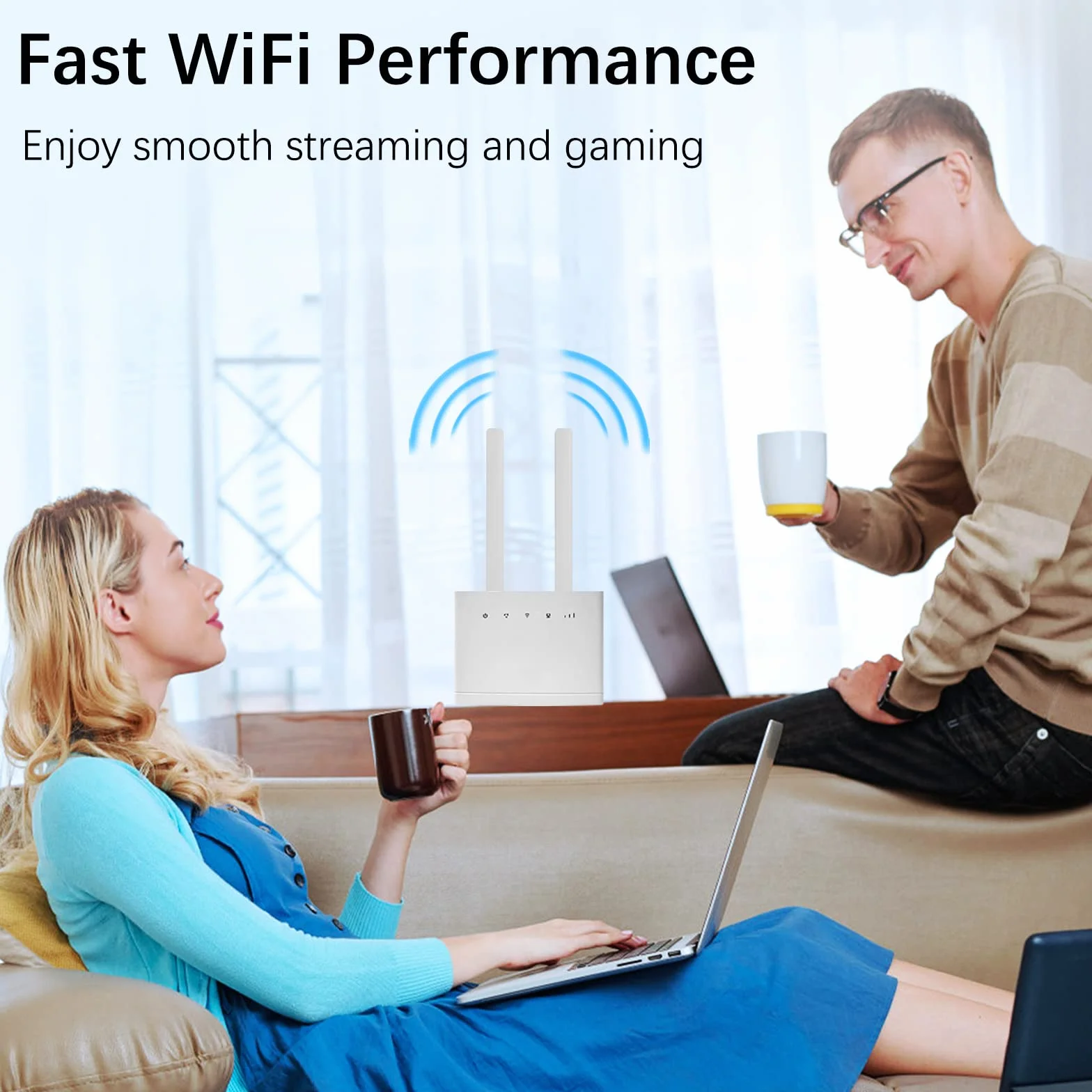 Antenna 4G LTE SMA Maschio 10dBi 19cm WiFi Omni direzionale amplificatori di segnale per Tim Vodafone Huawei ZTE 4G Router Modem Gateway Cellulare Telecamera, 2 Pacchi