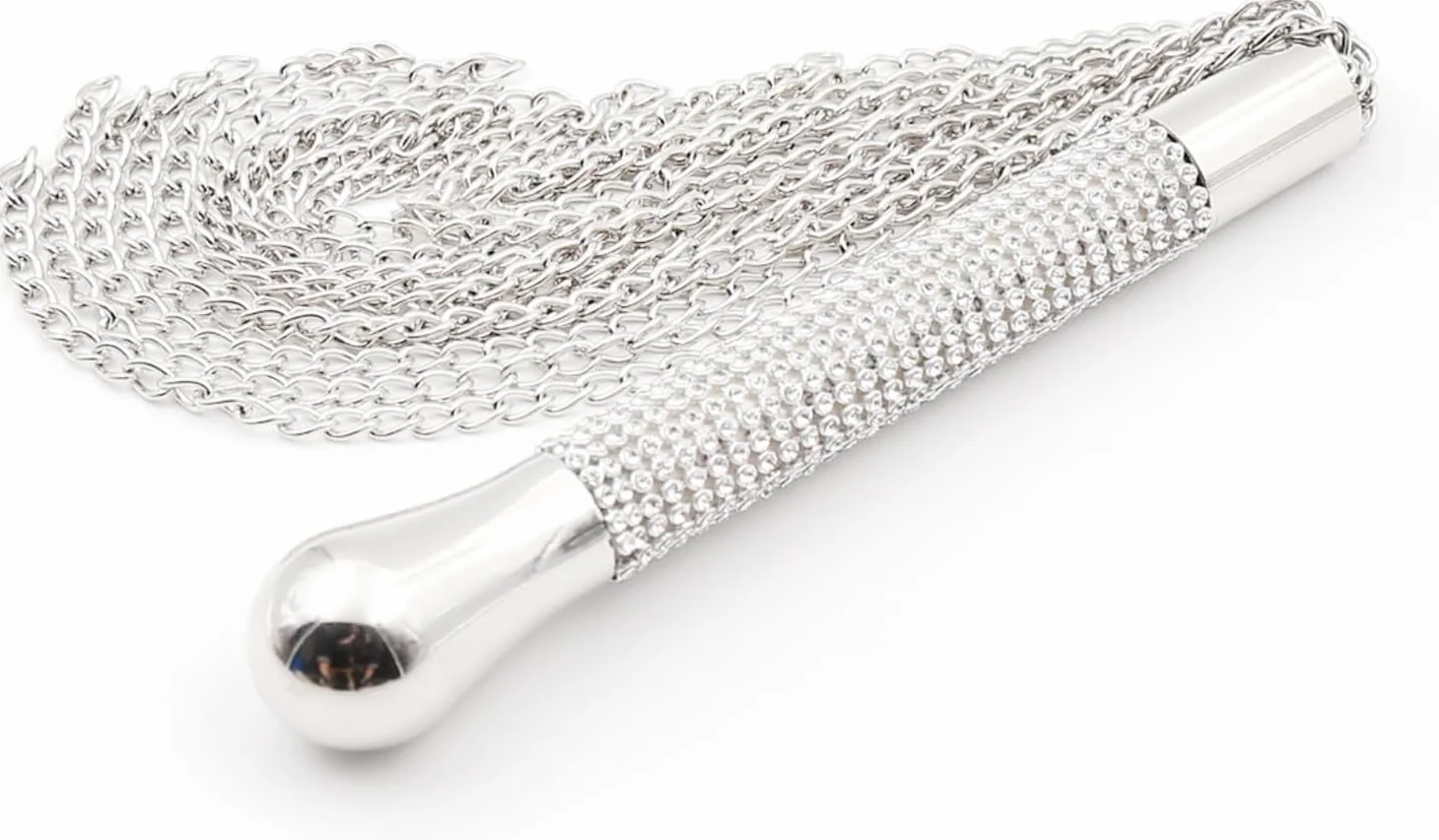 Frusta Erotica a Catena in Metallo, Whip Bondage per Coppie Giochi di Ruolo SM Sex Toys