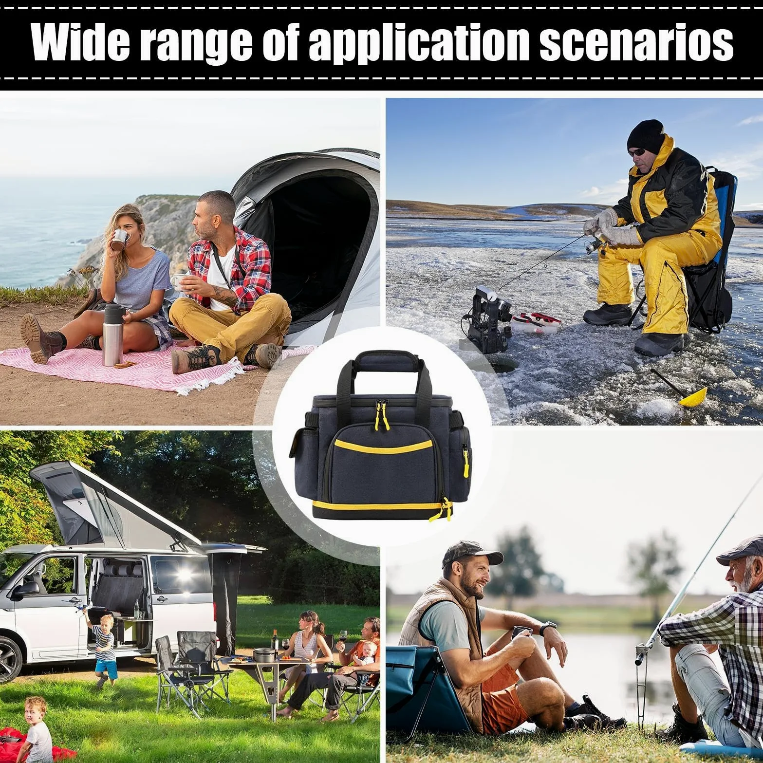 Custodia per cavi di ricarica, antistatica, antiurto, organizer per accessori | Borsa per cavi di ricarica con cerniera, in tessuto Oxford, portatile, organizer per accessori da viaggio