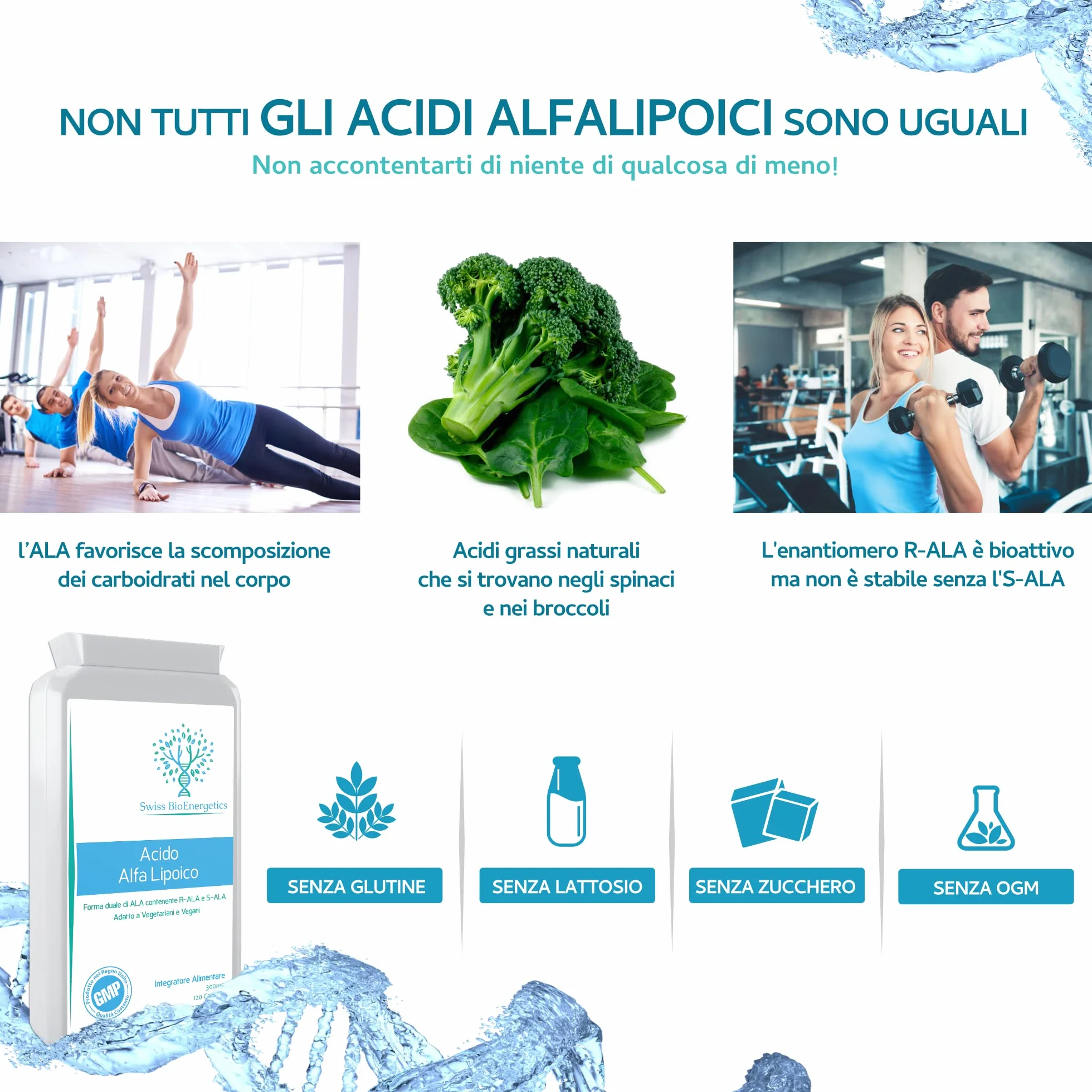 Acido alfa lipoico 300 mg 120 capsule ALA R-ALA S-ALA