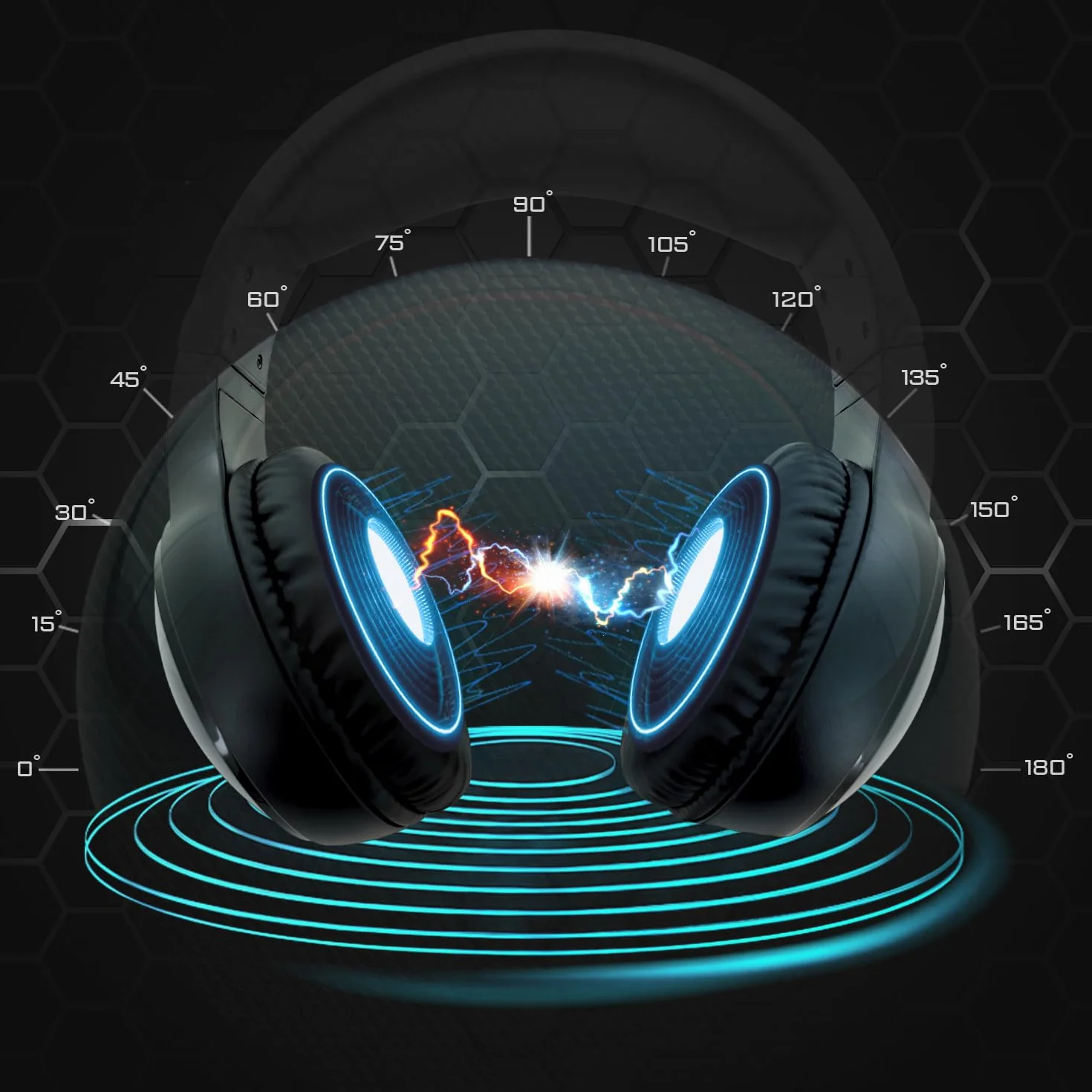 EMPIRE GAMING – Icarus S16 Cuffie Gaming RGB – per PS5, PS4, Xbox One/Series, PC, Mac, Smartphone, Tablet – Telecomando – Audio Stereo ad Alta Definizione – Microfono Flessibile
