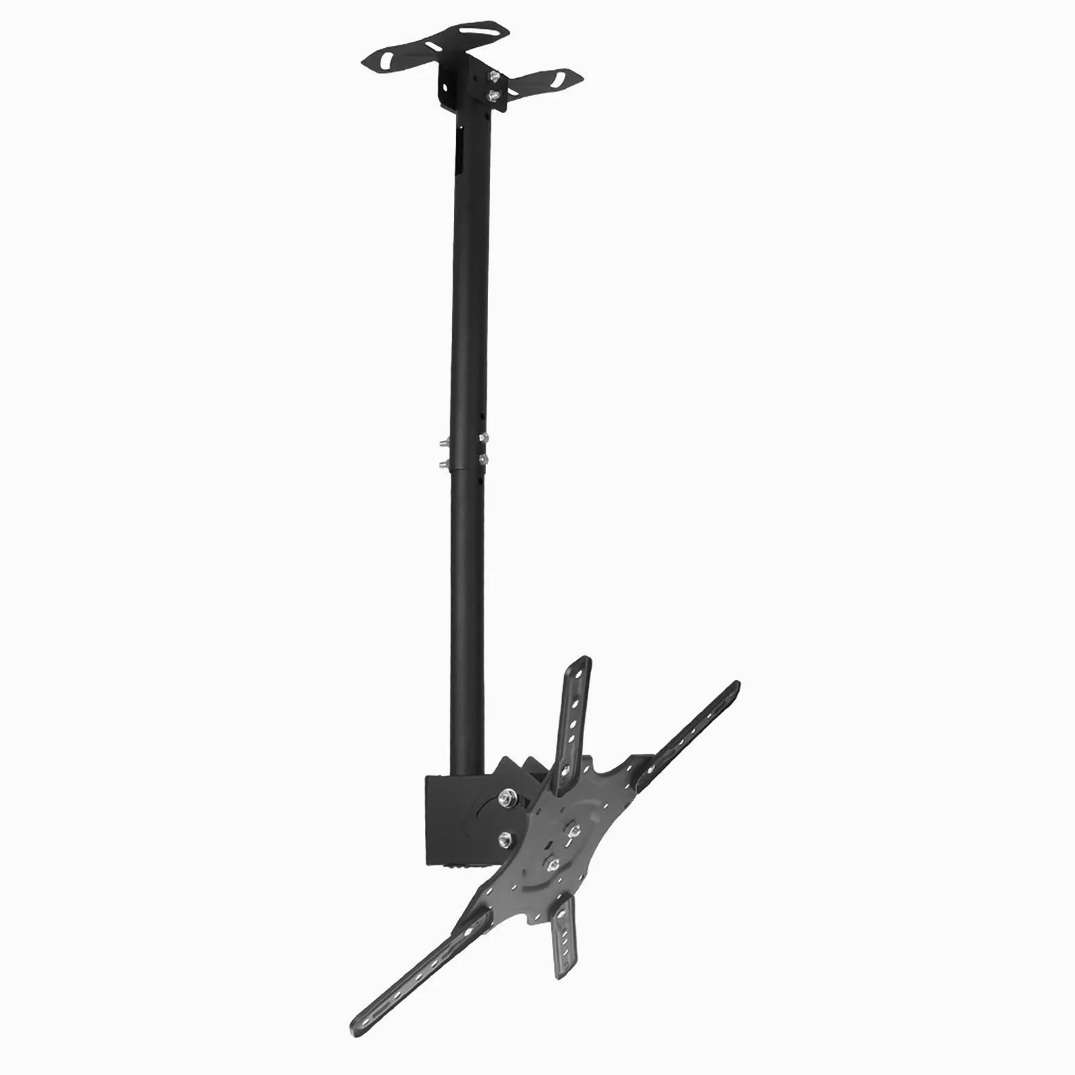 Supporto TV, Supporto TV A Parete Extra Lungo per Soffitto, Distanza Fori di Supporto Entro 400 * 400 Mm, per Schermi LCD da 32 A 55 Pollici, Due Metodi di Installazione