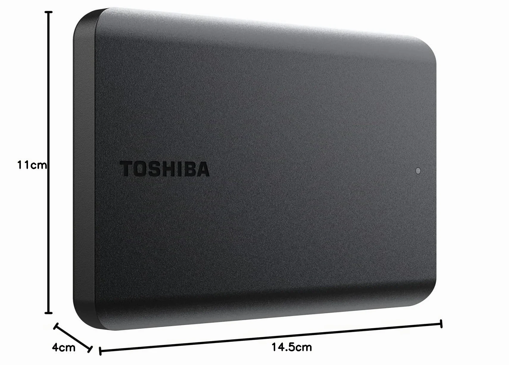 Disco Rigido Esterno - Toshiba - Canvio Basics - Da 2 A - Nero