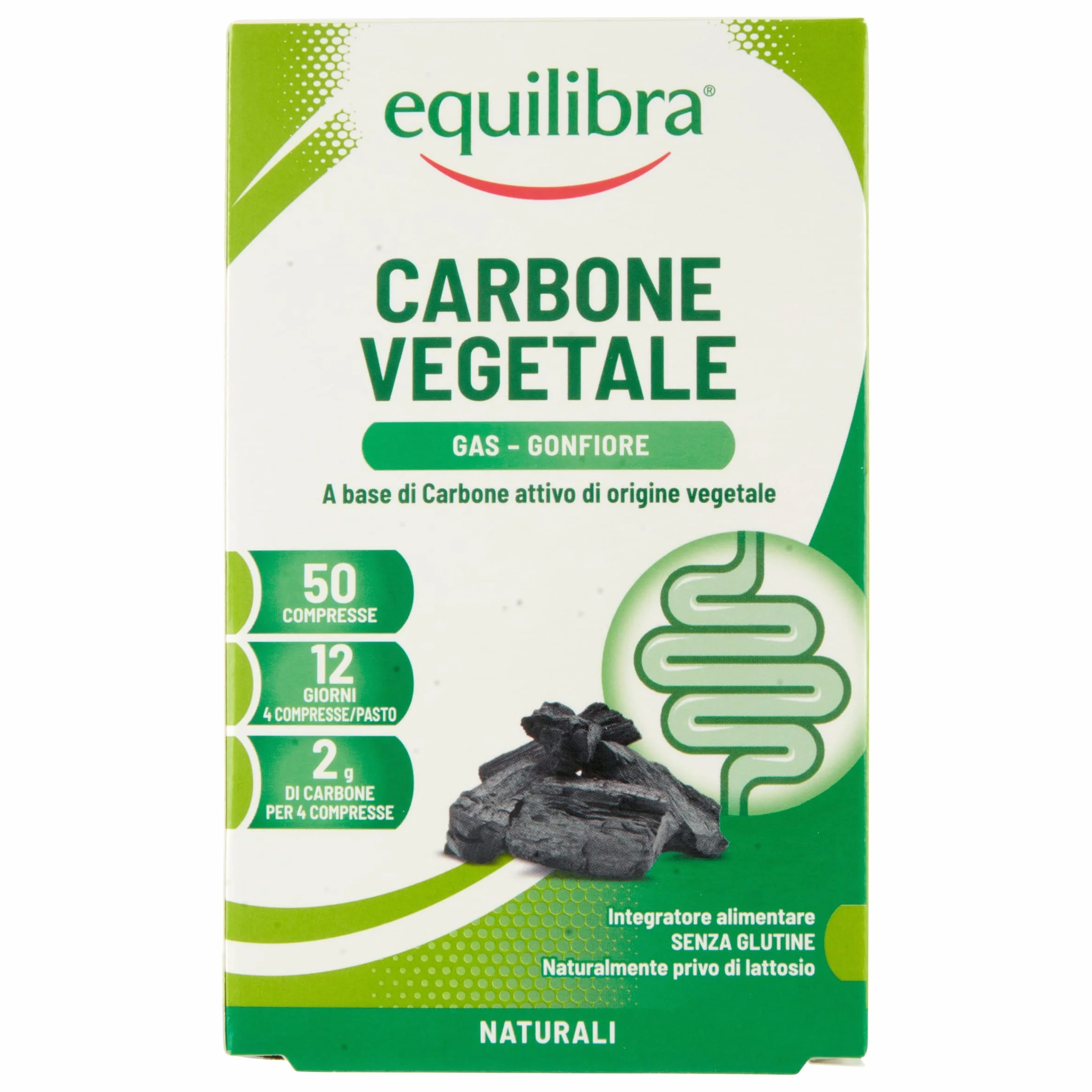 equilibra Integratore Carbone Vegetale 50 Compresse