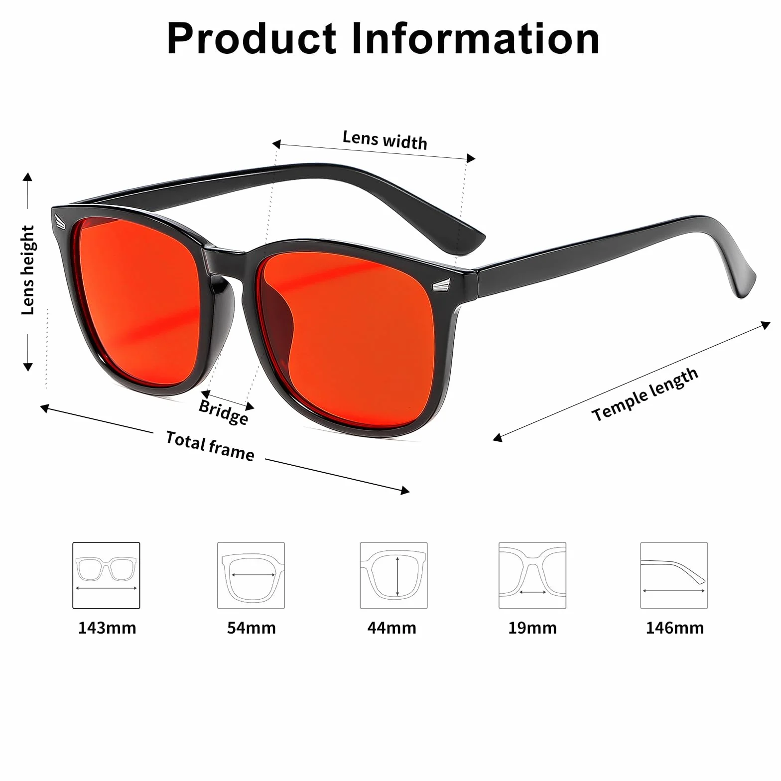 Occhiali Blue Blocker Lenti Rosse 99% Anti Luce Blu Uomo TR90 Computer Filtro Luce Blu Donna