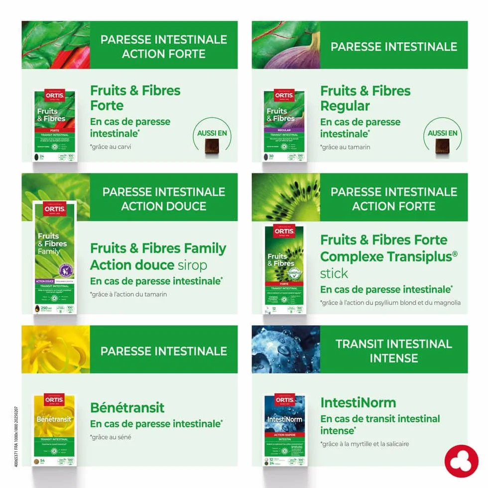 Ortis Frutta & Fibre Classico 30 Compresse - Pigrizia Intestinale