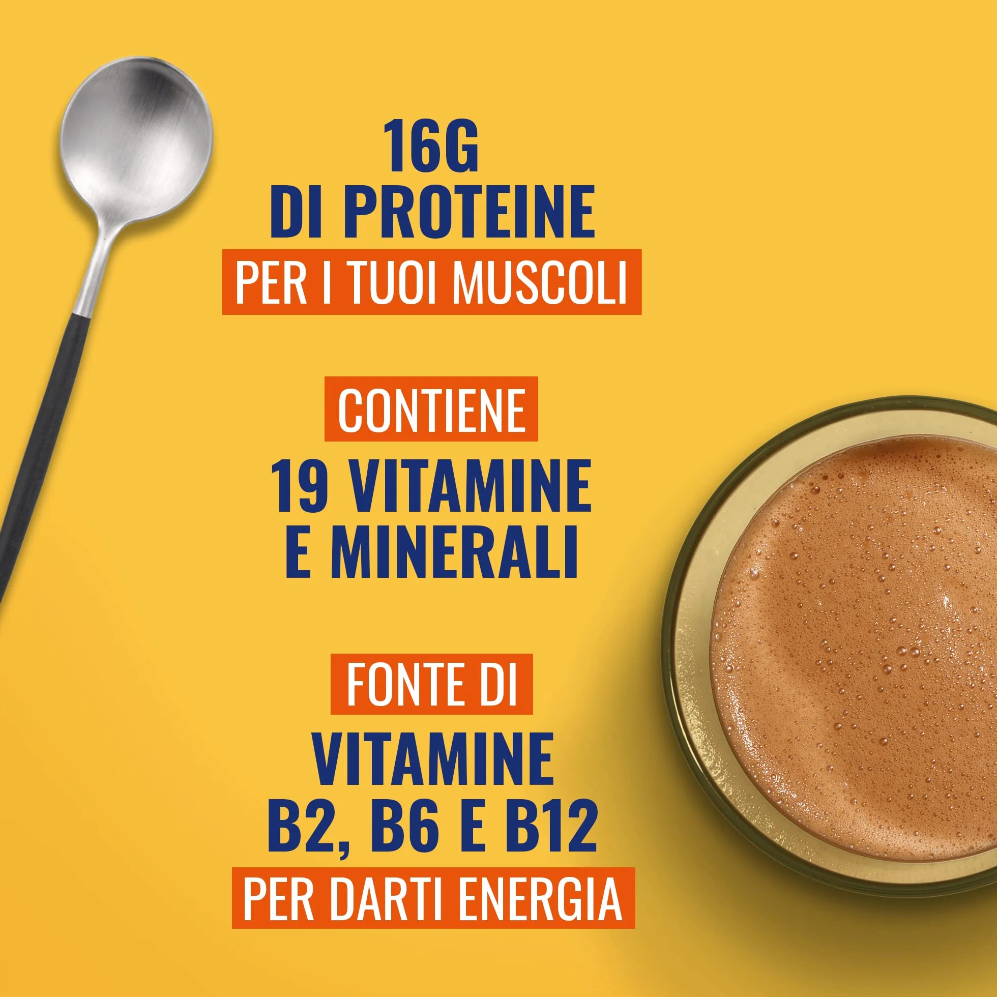 Meritene Forza & Vitalità Cioccolato integratore alimentare polvere 270g con vitamine minerali proteine
