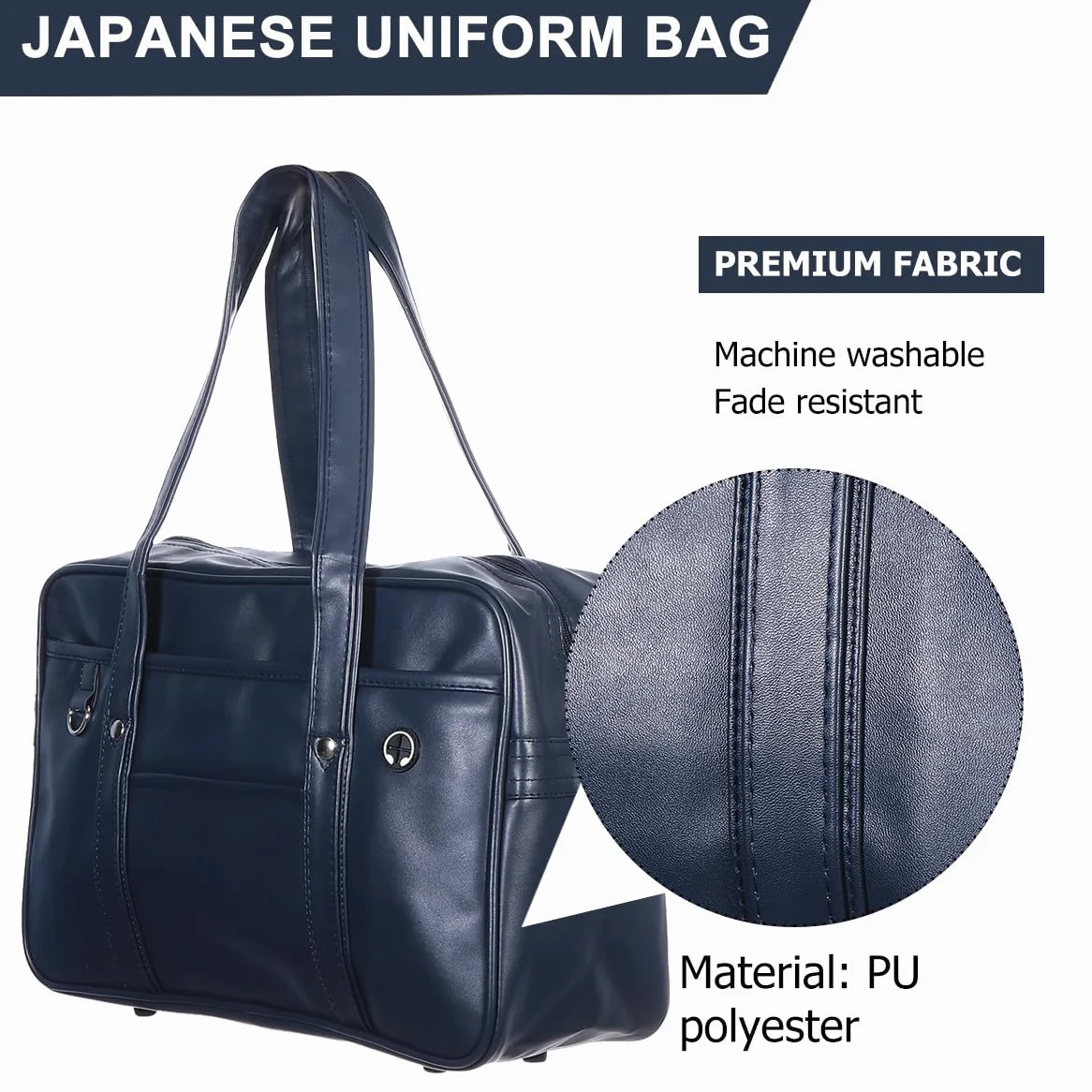 GALPADA Borsa Tracolla in Pu per Laptop e Libri, Design Semplice e Moderno, Capiente e Leggera, per Back To School Party e Uso Quotidiano