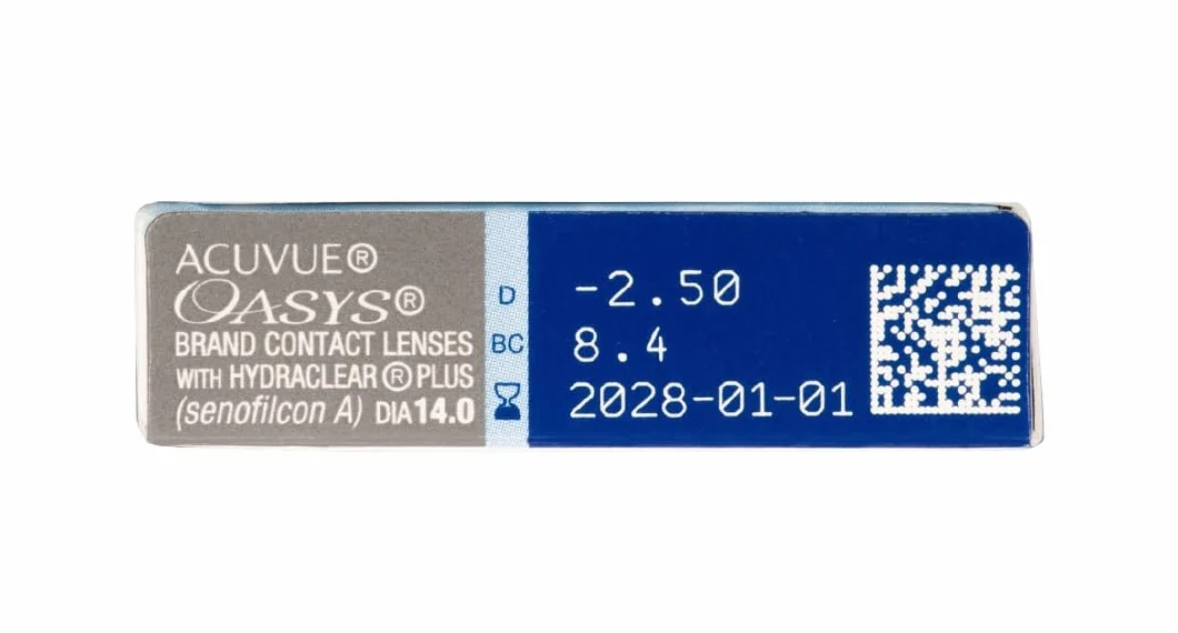 ACUVUE OASYS HYDRACLEAR PLUS Lenti a Contatto Quindicinali Protezione UV -7.00 BC 8.4 DIA 14.0 12 Lenti