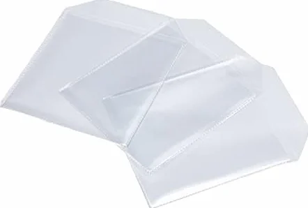 AMAPOLAS 1000 Bustine per CD E Dvd Trasparenti in Plastica PVC con Aletta di Chiusura