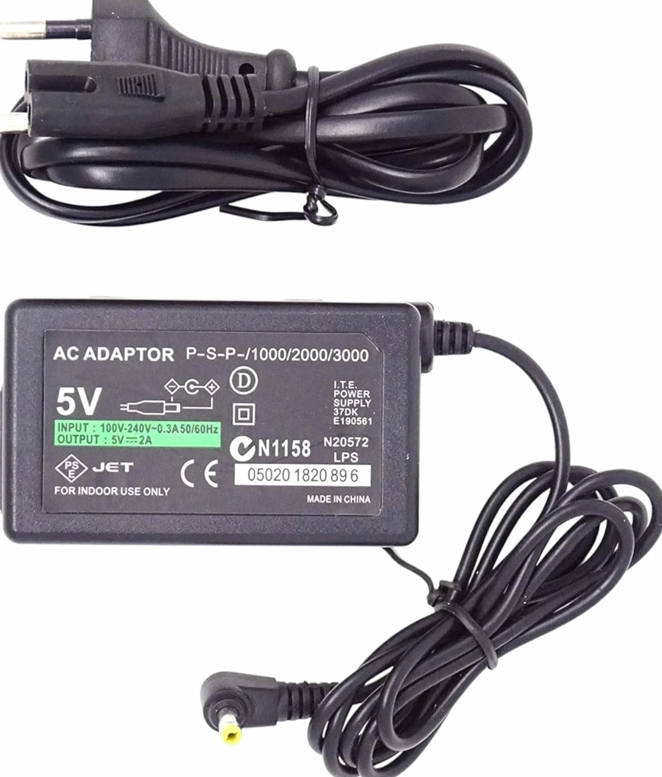 1X Caricatore Compatibile con Psp Alimentatore Compatibile con Console Sony PSP 1000/2000/3000 Charger Power Adapter