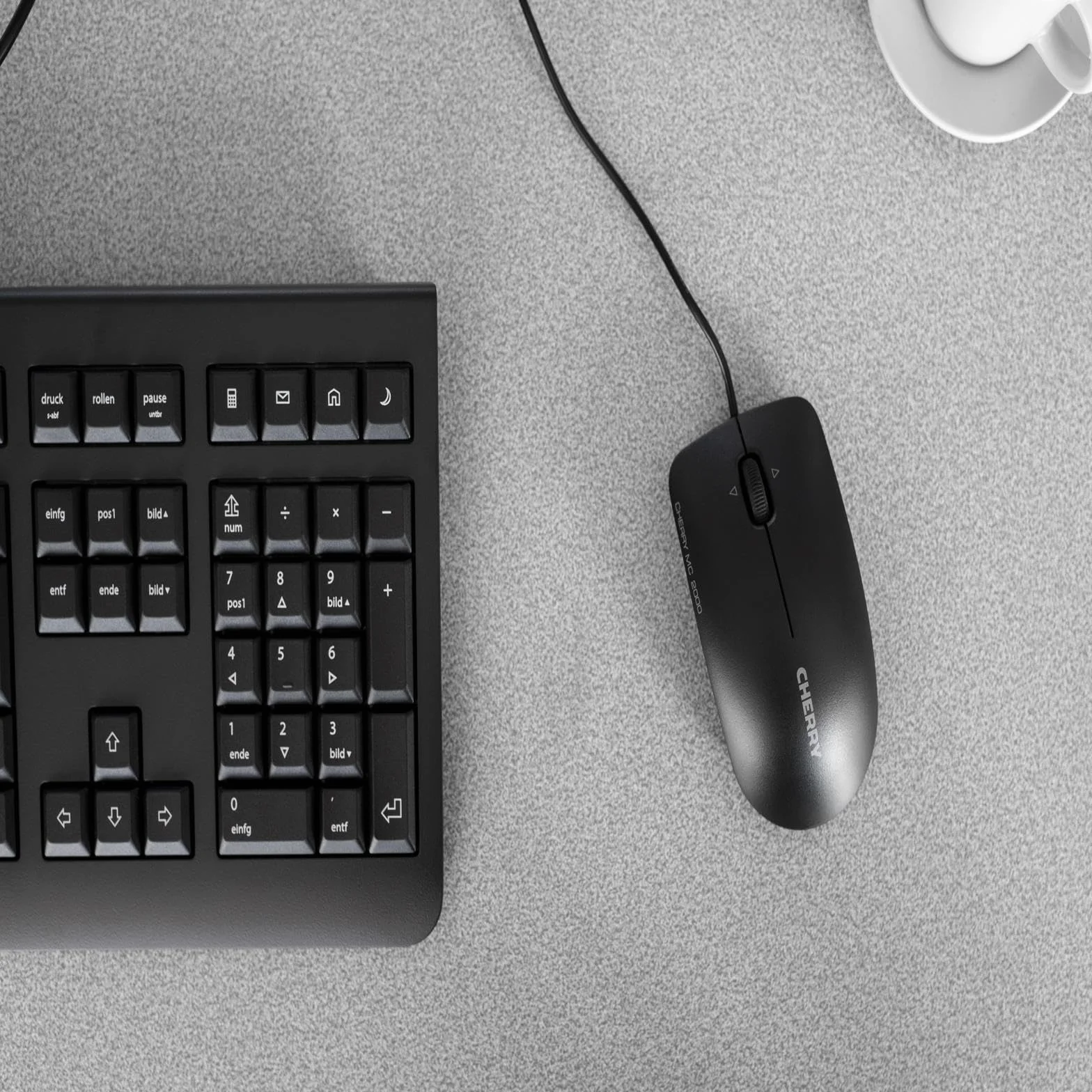 CHERRY KC 1000 Tastiera con filo QWERTY Layout Italia USB Nero