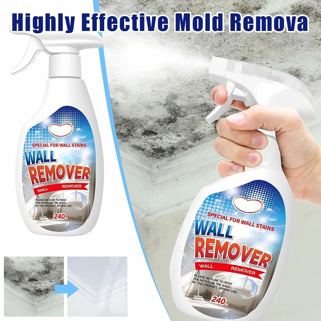 Wall Mold Remover Spray, Potente Spray Antimuffa Per Pareti, Azione Rapida, Pulizia Profonda, 2 pcs