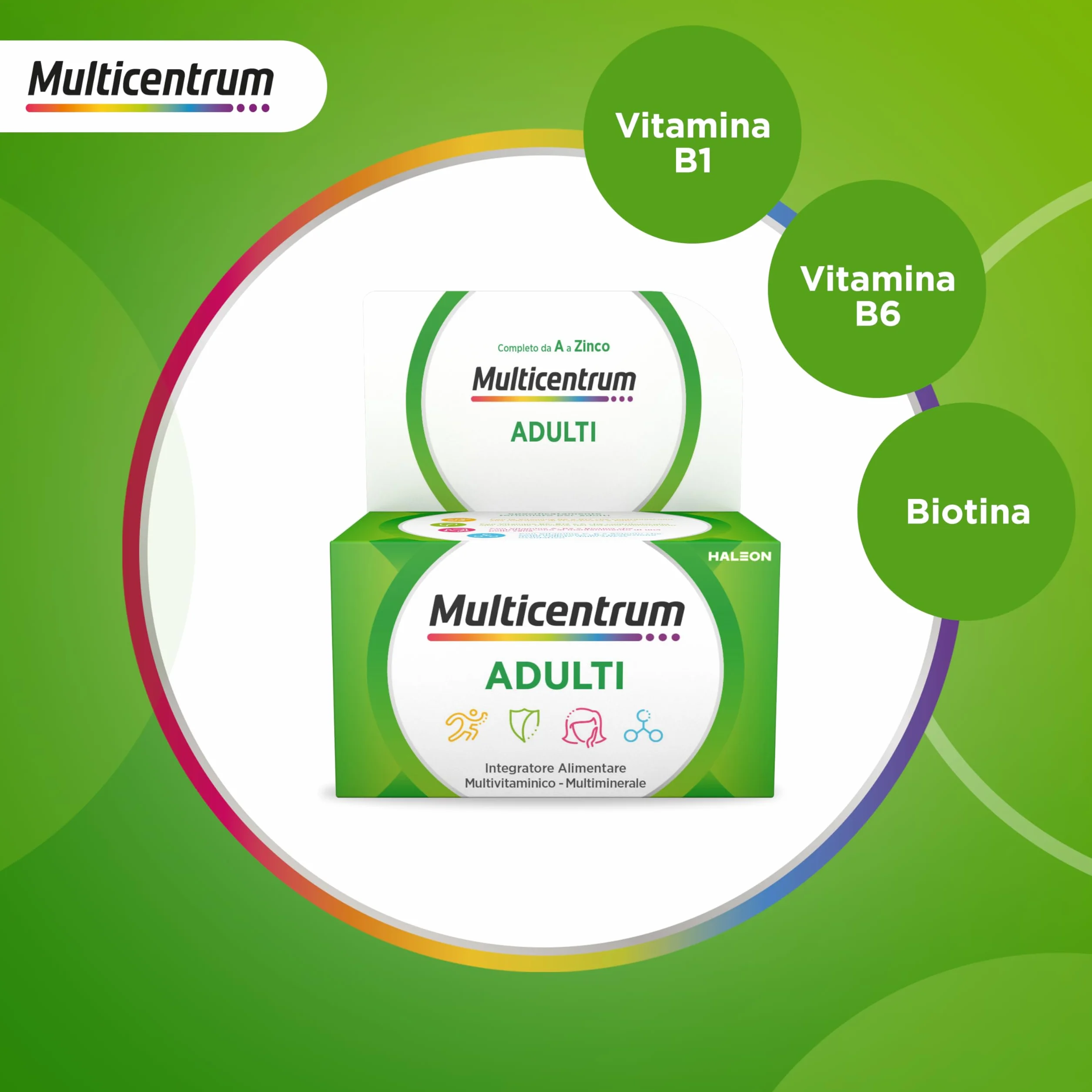 Multicentrum Adulti Integratore Multivitaminico 90 Compresse Vitamine e Minerali