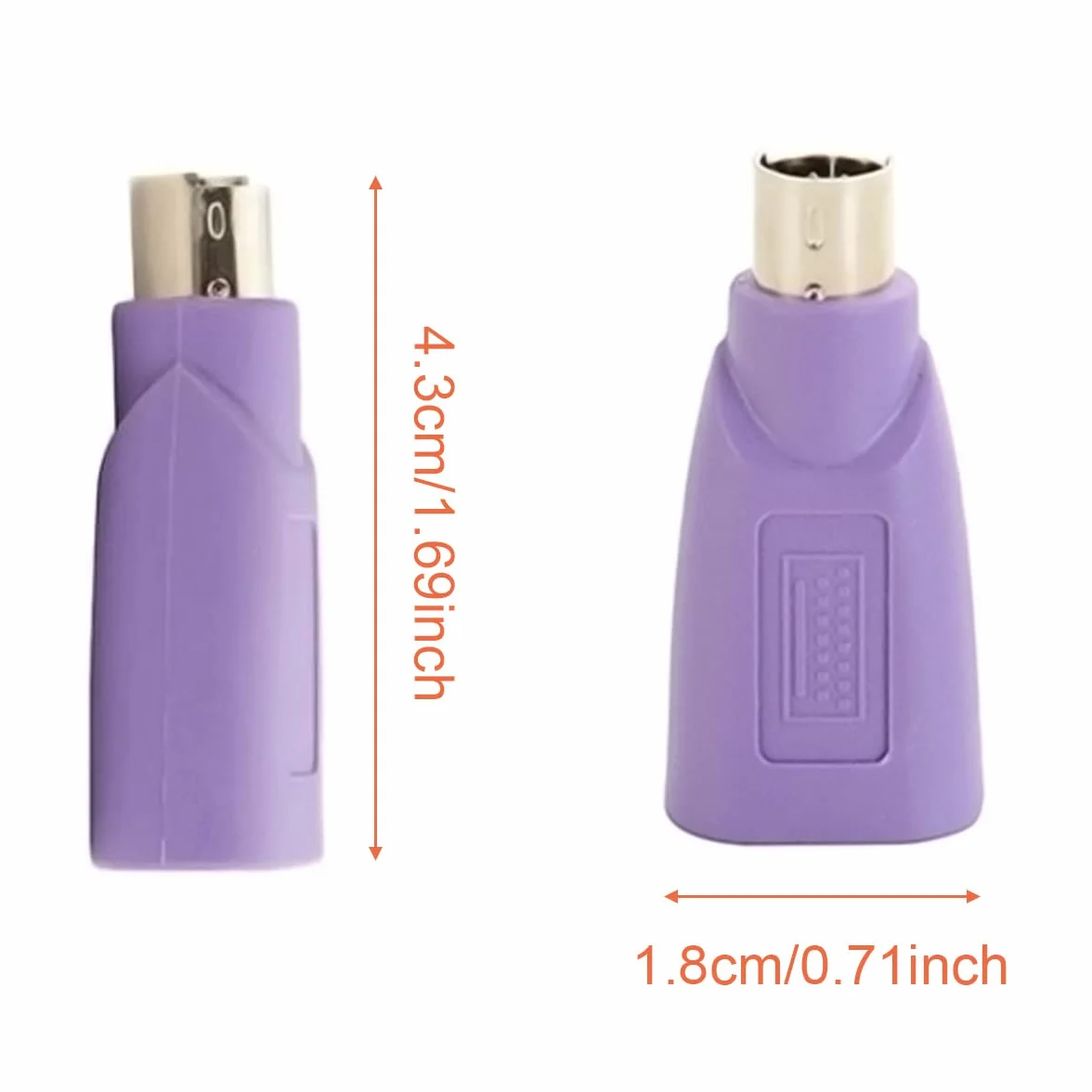 Adattatore da PS/2 a USB A Maschio a Femmina Adattatore per tastiera PS2 Jack a USB A Plug per mouse e tastiera, 4 pezzi