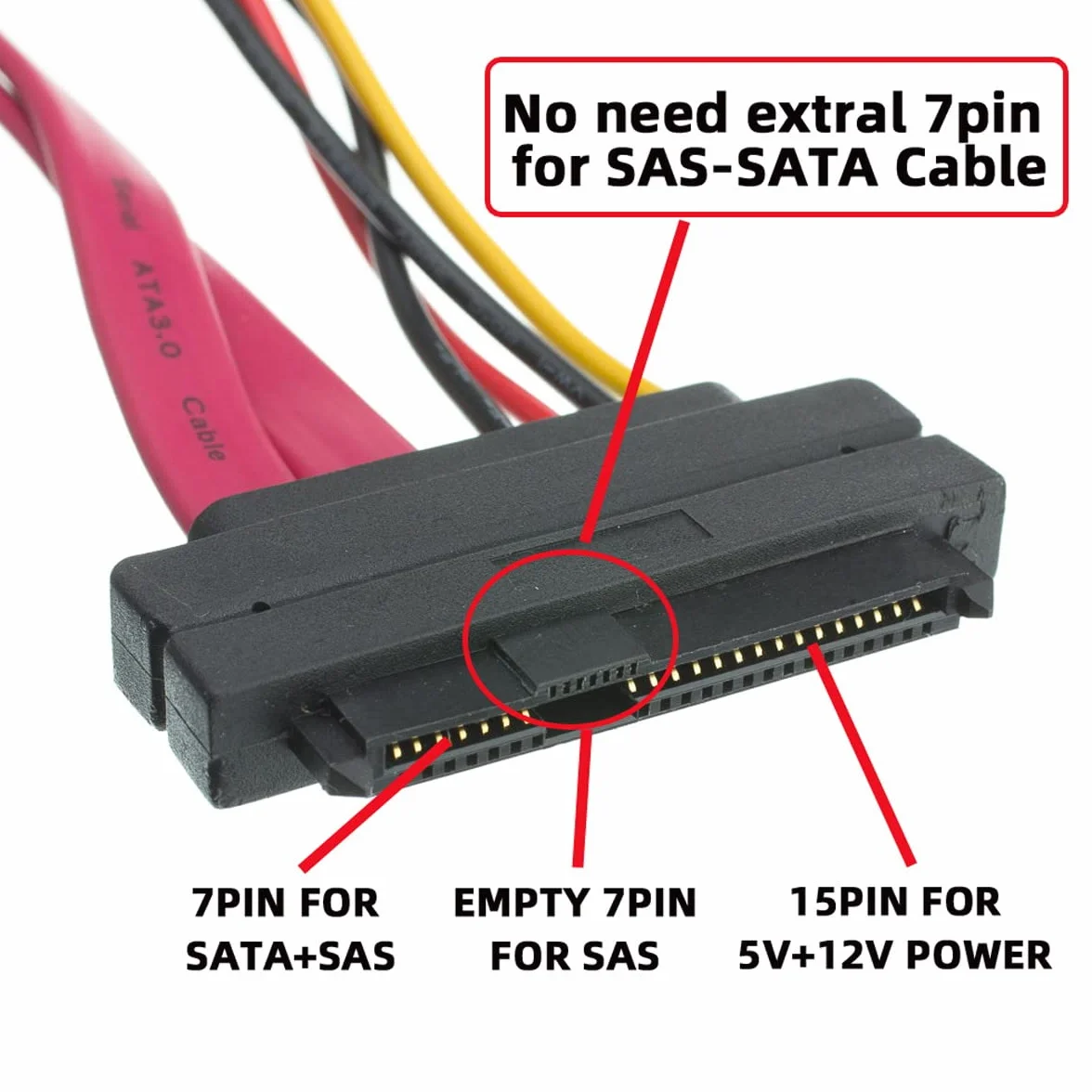 CY Adattatore SAS SFF-8482 SAS 29 Pin a SATA 22Pin Hard Disk Drive Raid Extension Adapter