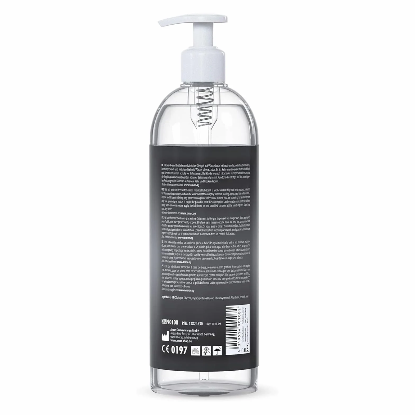 Vibratissimo Play Gel anale 1000 ml Lubrificante extra scivoloso a base acqua per sex toys silicone e preservativi lattice