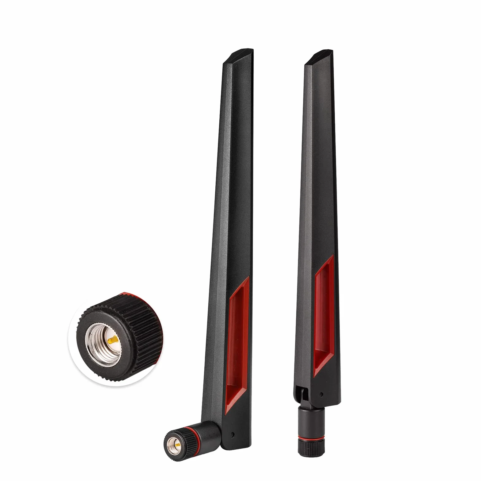 Superbat Antenna WiFi Doppia Banda 2,4 GHz 5 GHz 5,8 GHz Antenne WLAN SMA Maschio 8dBi per PC Desktop Scheda Madre Scheda PCI WiFi Bluetooth Router Rete Wireless (2 pezzi)