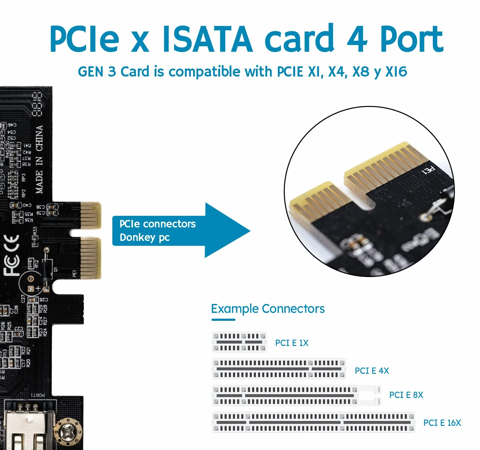 Scheda di espansione PCIe Firewire Card, PCI Express IEEE 1394 4 porte adattatore driver, PCI-E Firewire 800 adattatore per Windows 7/8/Mac OS con cavo